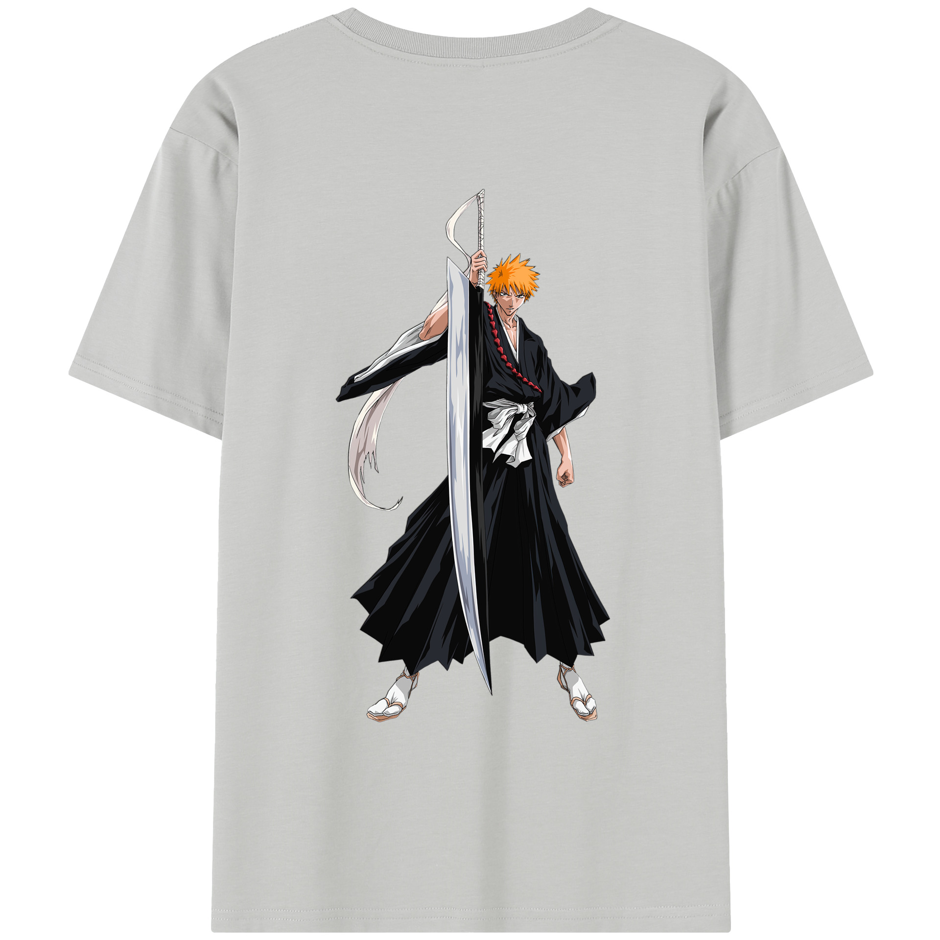 （画像用） ブリーチ 黒崎一護（くろさき いちご）BLEACH Kurosaki Ichigo レディース半袖Tシャツ(バックプリント)