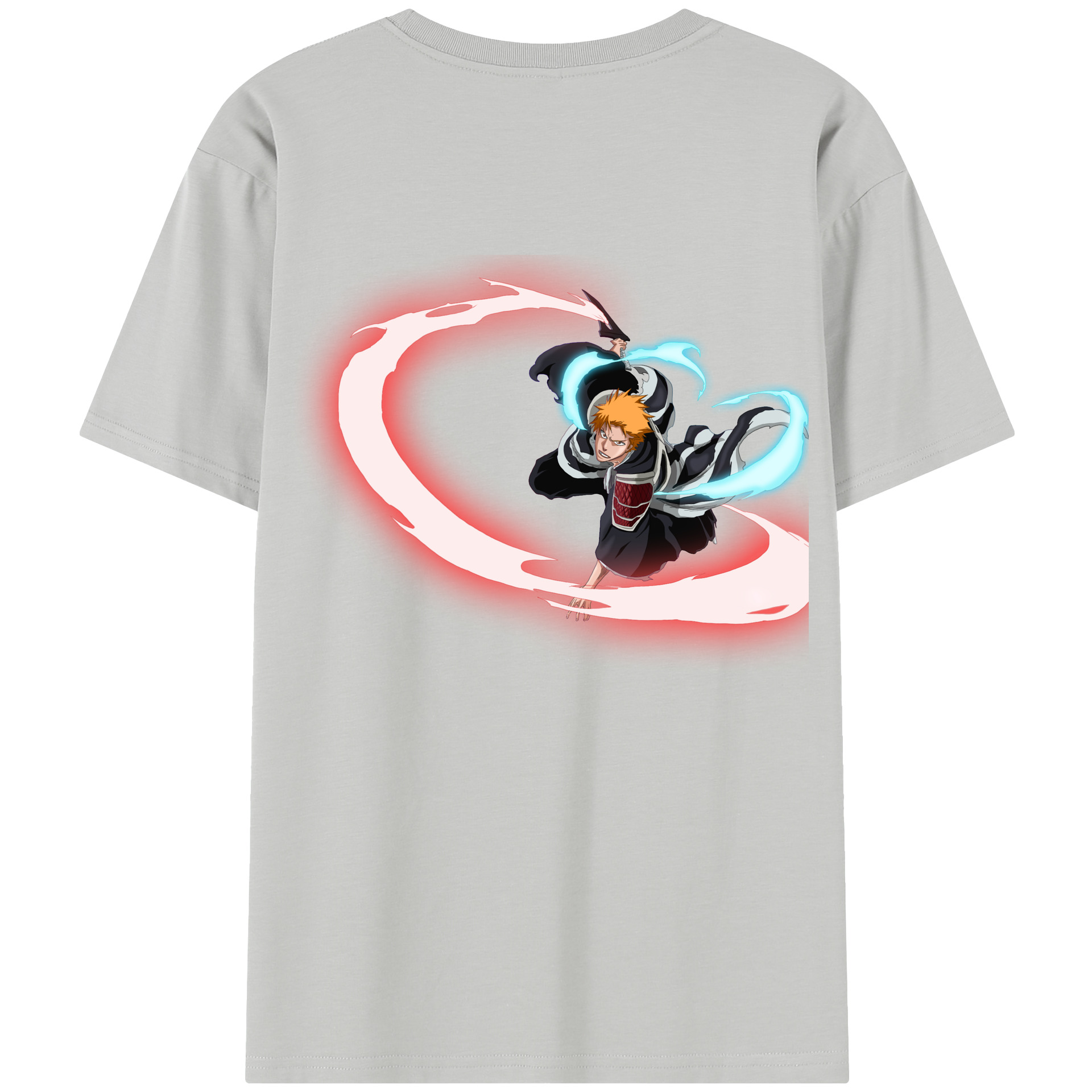 （画像用） ブリーチ 黒崎一護（くろさき いちご）BLEACH Kurosaki Ichigo レディース半袖Tシャツ(バックプリント)