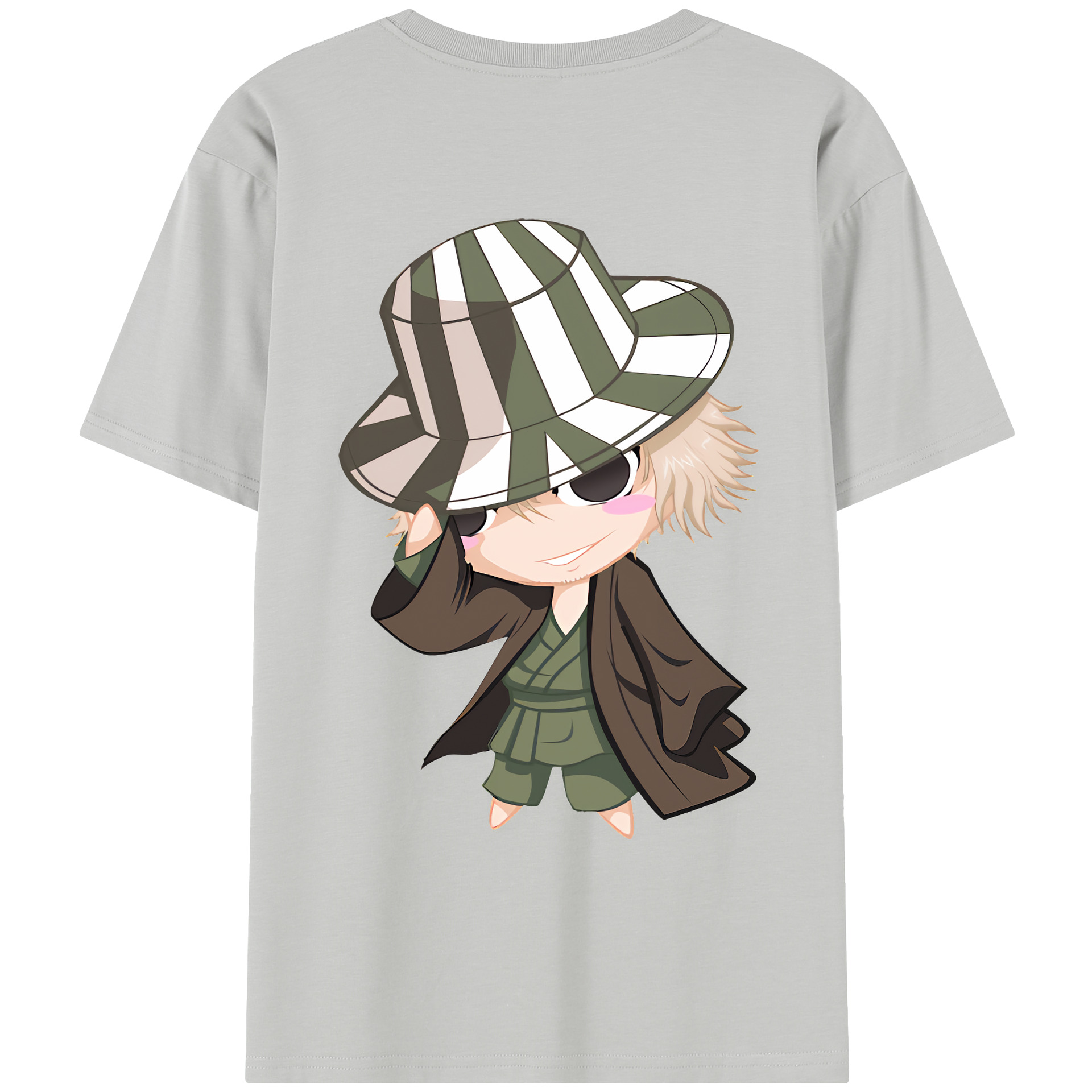 （画像用） "ブリーチ 浦原 喜助（うらはら きすけ） BLEACH Urahara Kisuke " レディース半袖Tシャツ(バックプリント)