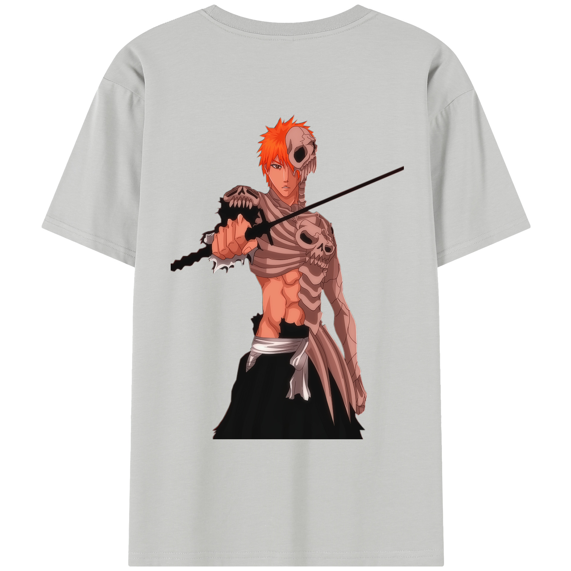 （画像用） ブリーチ 黒崎一護（くろさき いちご）BLEACH Kurosaki Ichigo レディース半袖Tシャツ(バックプリント)