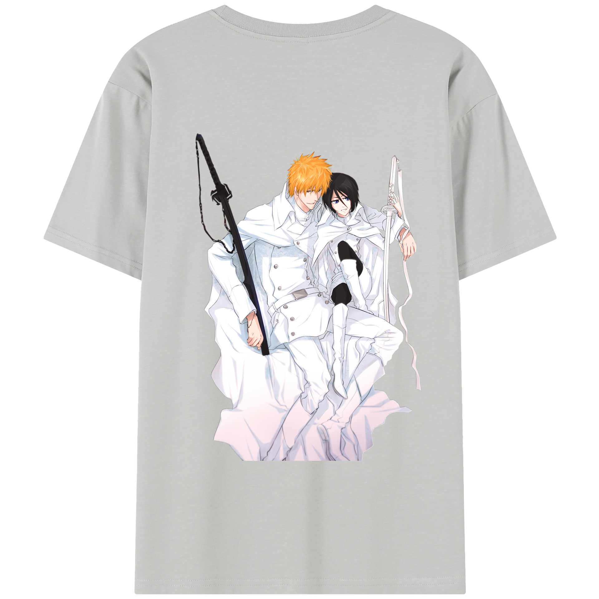 （画像用） ブリーチ 黒崎一護（くろさき いちご）BLEACH Kurosaki Ichigo レディース半袖Tシャツ(バックプリント)
