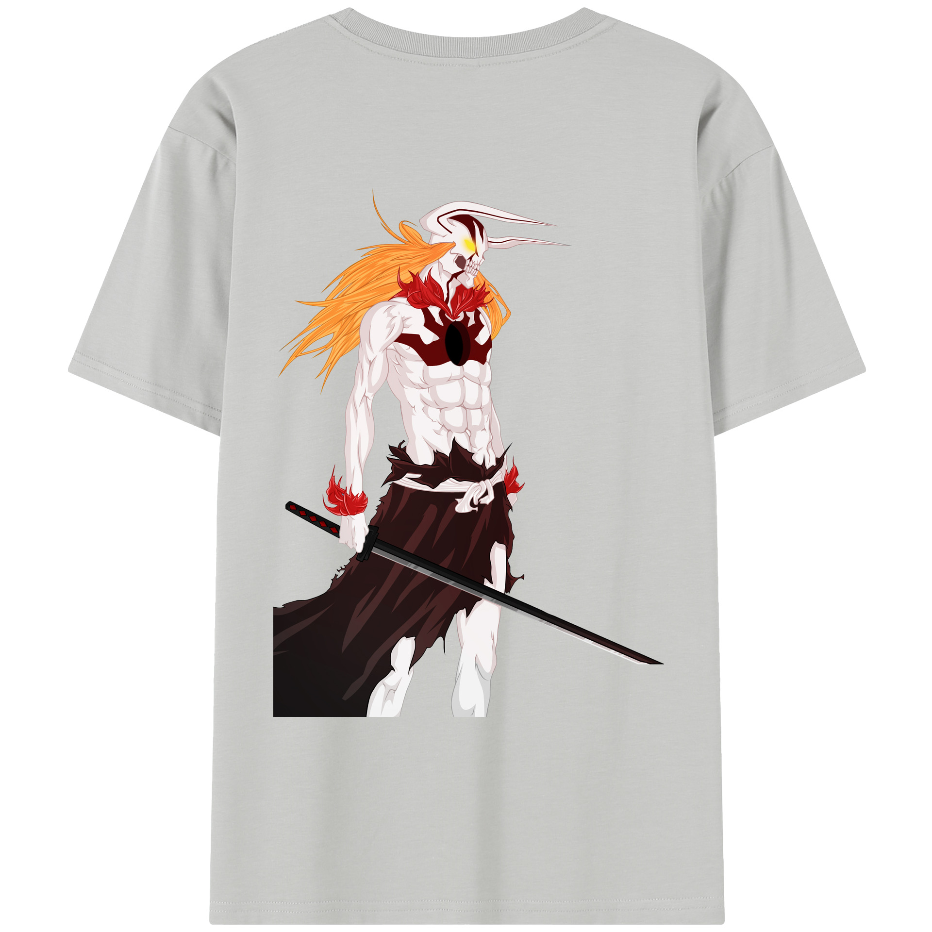 （画像用） ブリーチ 黒崎一護（くろさき いちご）BLEACH Kurosaki Ichigo レディース半袖Tシャツ(バックプリント)