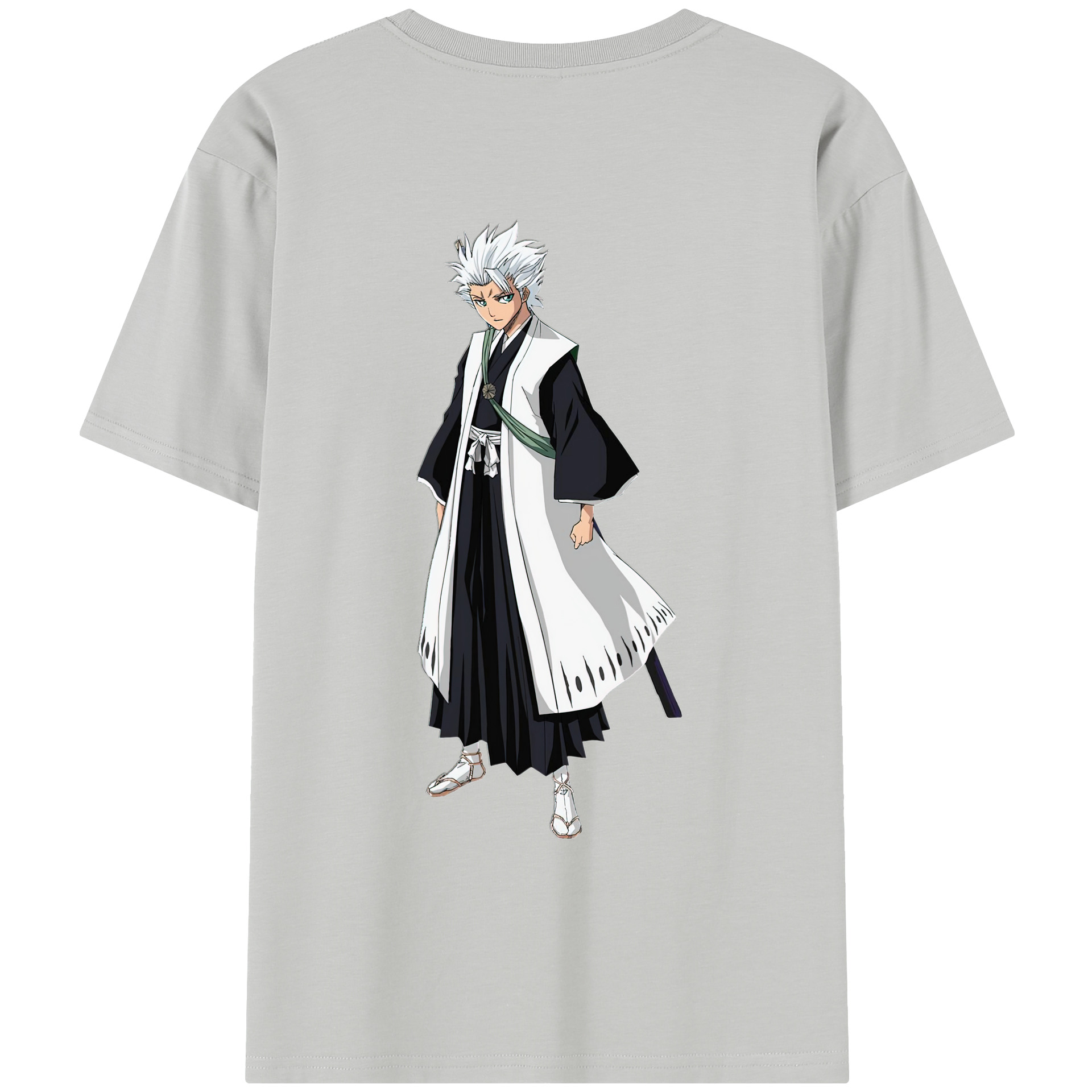 （画像用） ブリーチ 日番谷冬獅郎（ひつがや とうしろう） BLEACH Hitsugaya Toushirou レディース半袖Tシャツ(バックプリント)