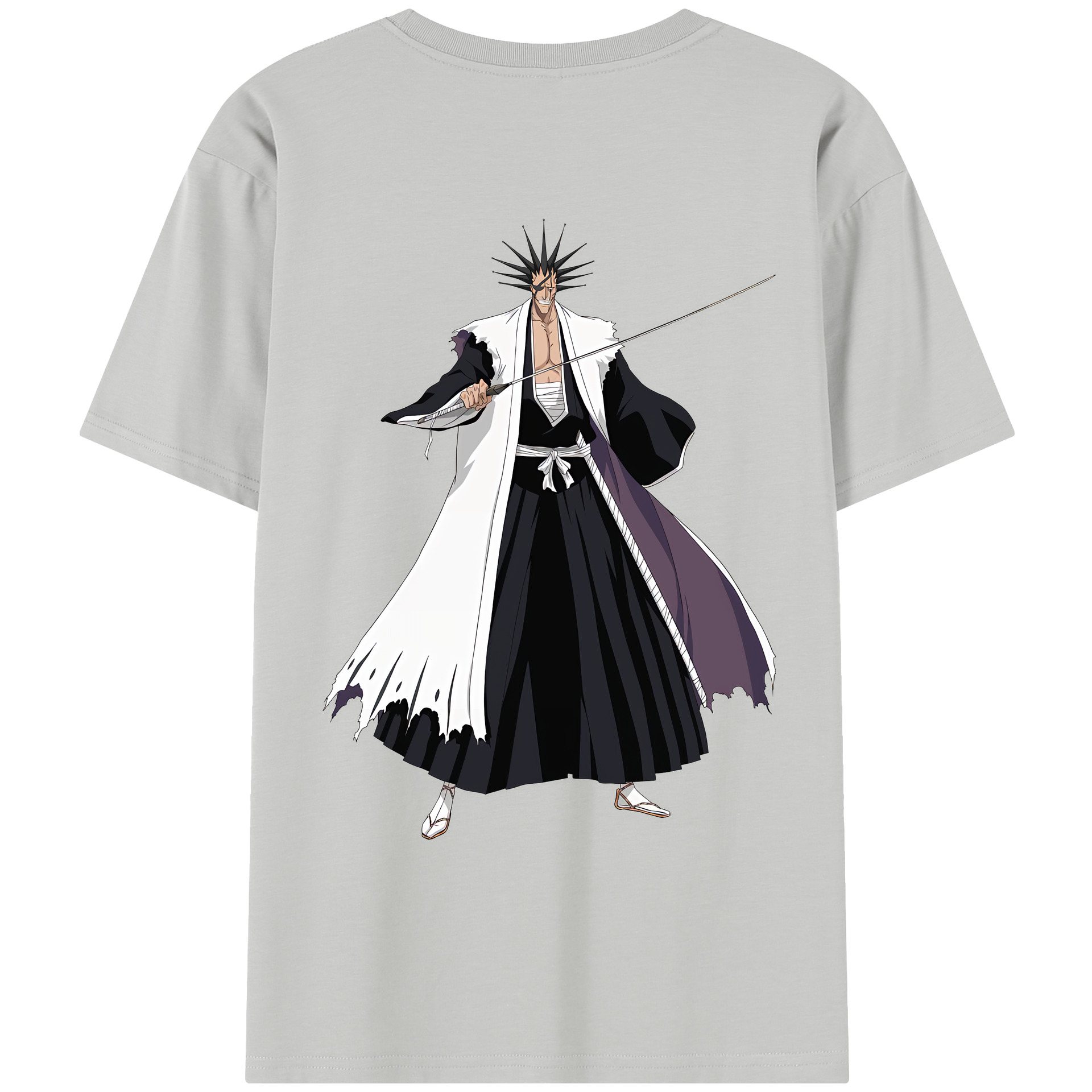 （画像用） ブリーチ ざらき けんぱち BLEACH Zaraki Kenpachi レディース半袖Tシャツ(バックプリント)