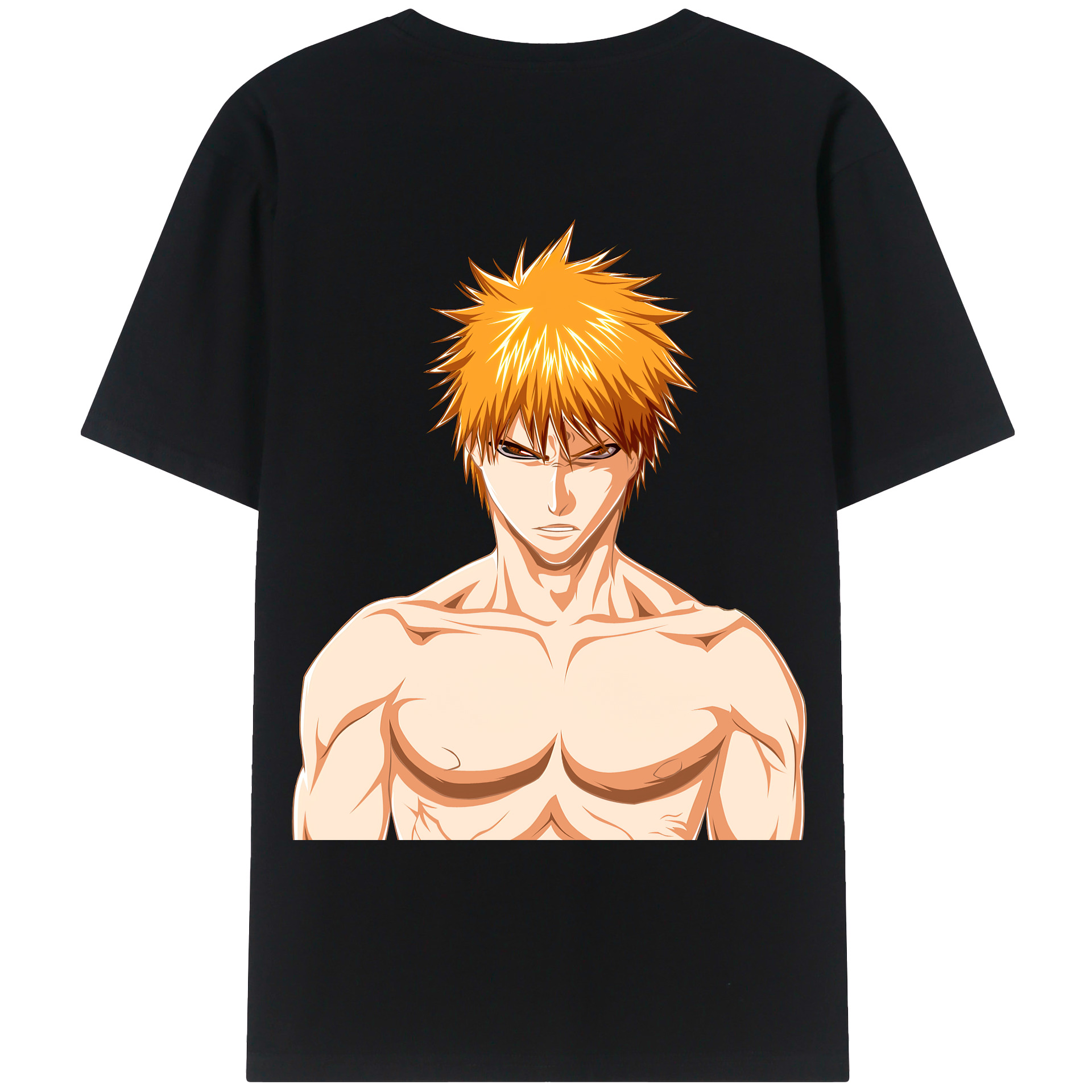 （画像用） ブリーチ 黒崎一護（くろさき いちご）BLEACH Kurosaki Ichigo レディース半袖Tシャツ(バックプリント)