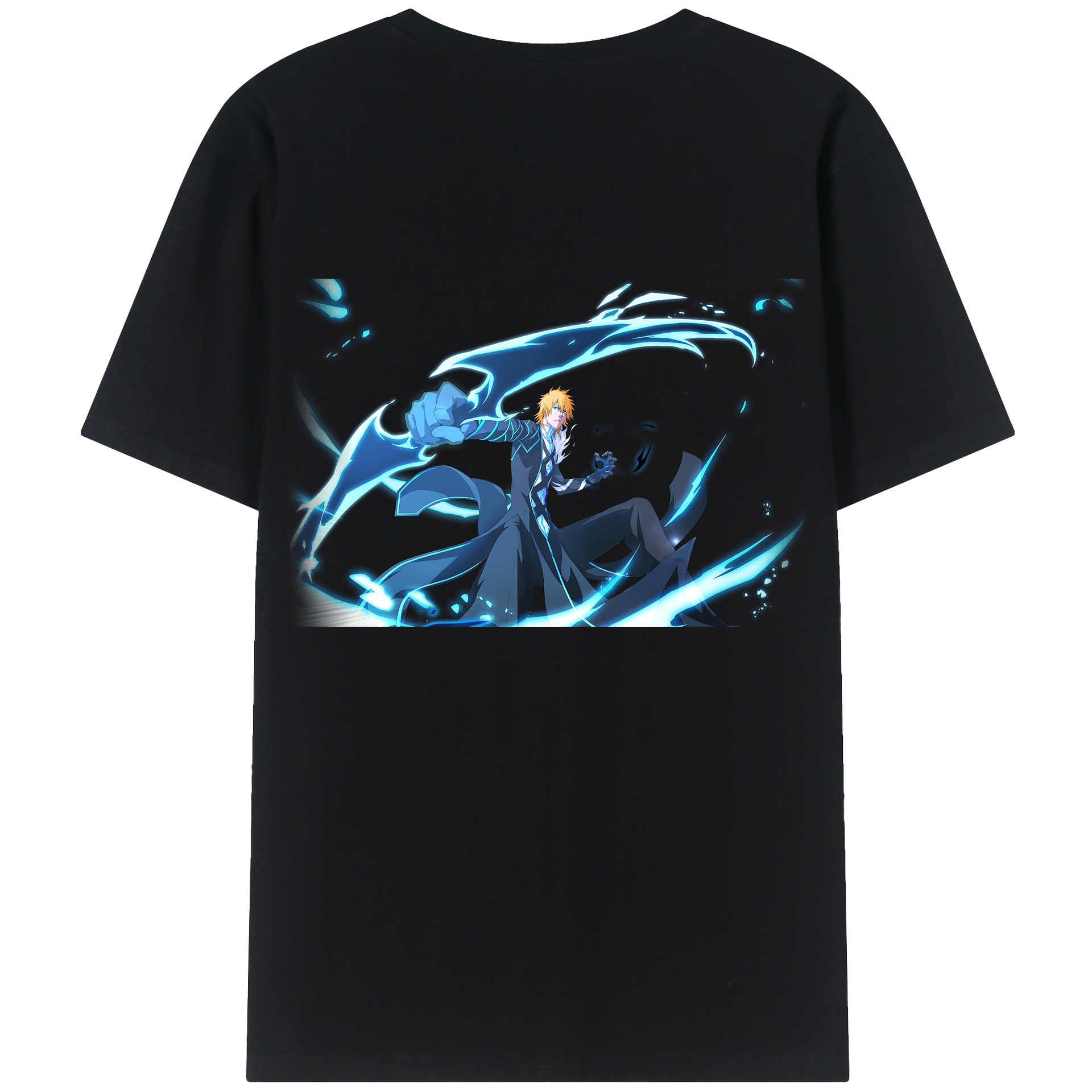 （画像用） ブリーチ 黒崎一護（くろさき いちご）BLEACH Kurosaki Ichigo レディース半袖Tシャツ(バックプリント)