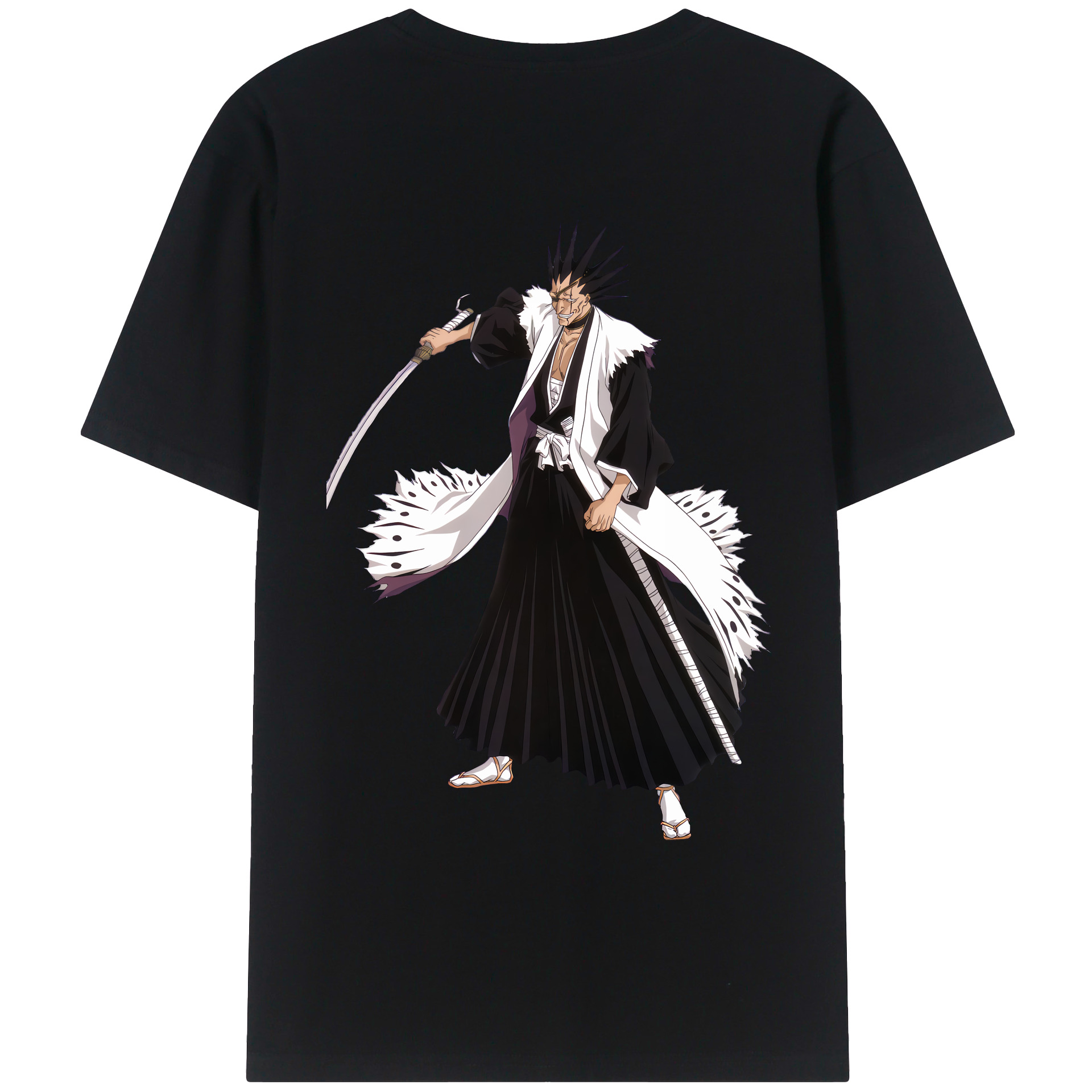 （画像用） ブリーチ ざらき けんぱち BLEACH Zaraki Kenpachi レディース半袖Tシャツ(バックプリント)