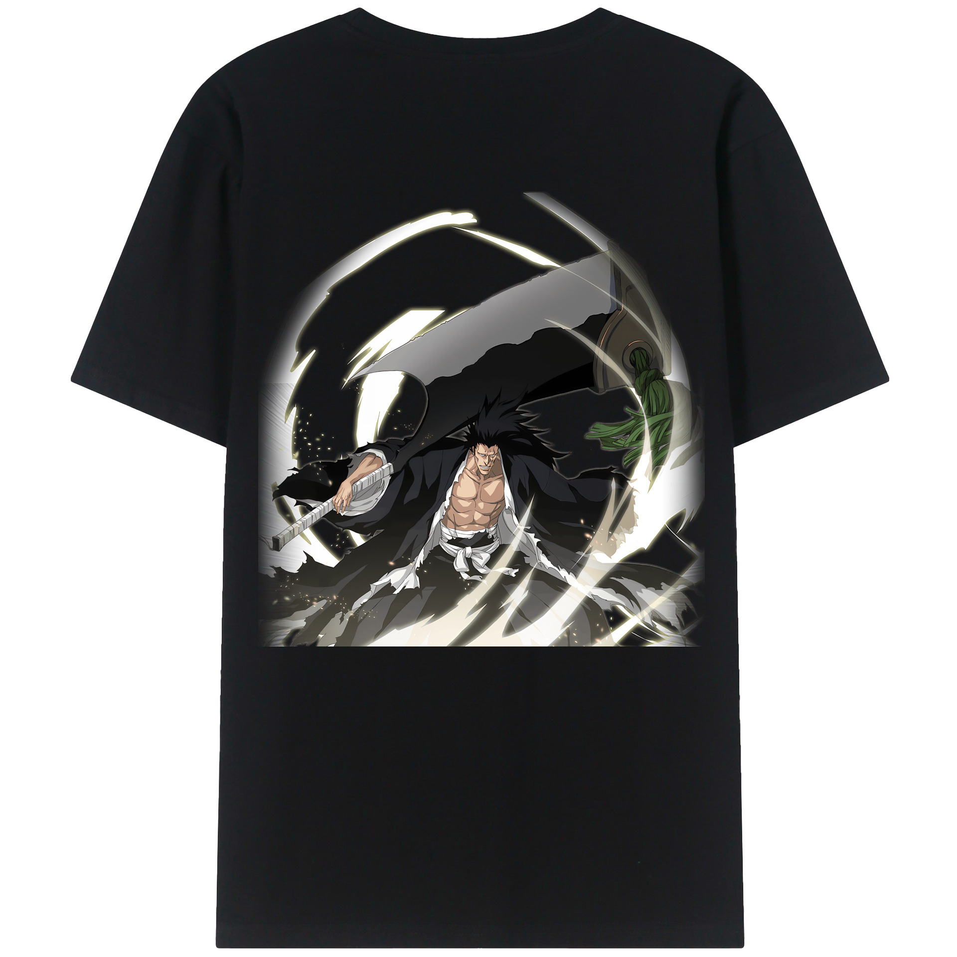 （画像用） ブリーチ ざらき けんぱち BLEACH Zaraki Kenpachi レディース半袖Tシャツ(バックプリント)