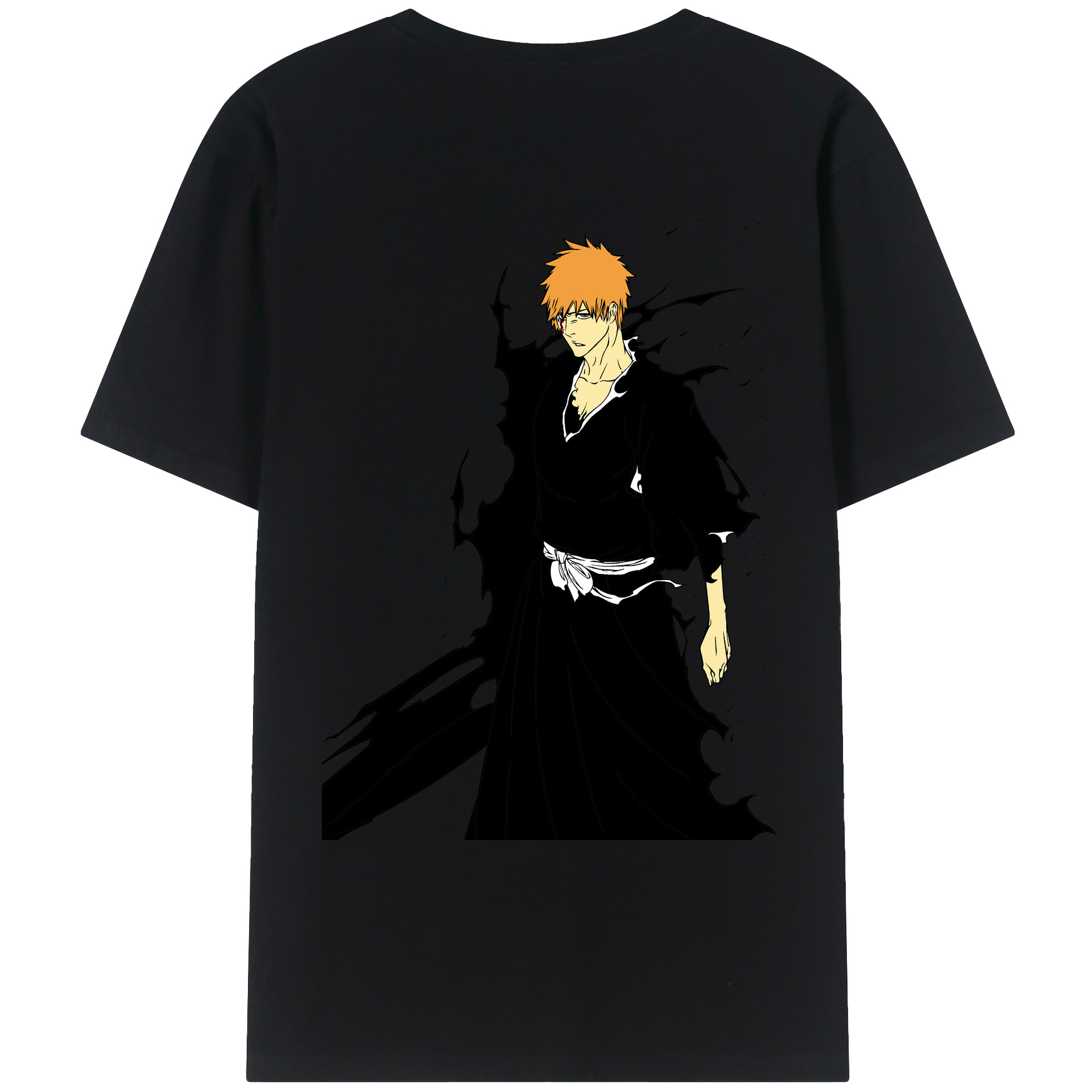 （画像用） ブリーチ 黒崎一護（くろさき いちご）BLEACH Kurosaki Ichigo レディース半袖Tシャツ(バックプリント)