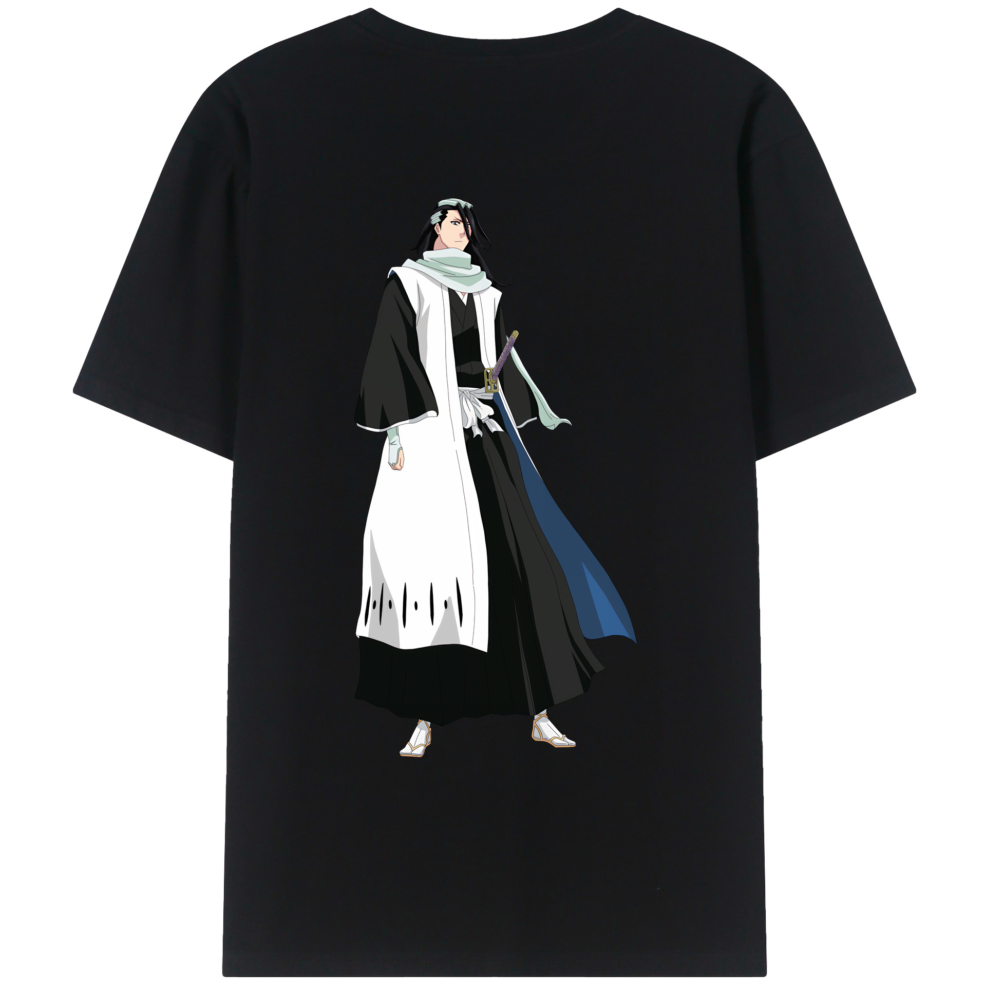 （画像用） ブリーチ くちき びゃくや BLEACH Kuchiki Byakuya レディース半袖Tシャツ(バックプリント)