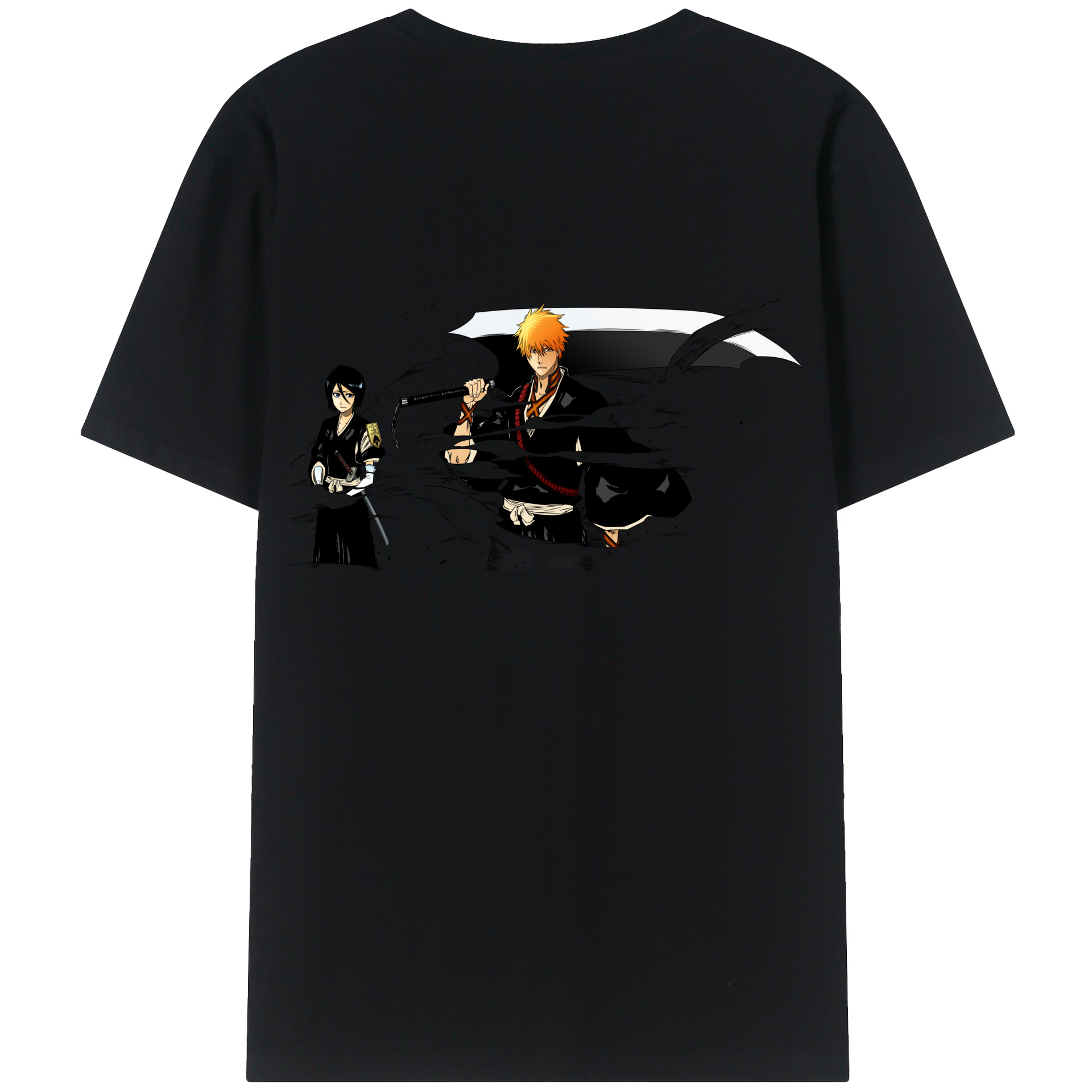 （画像用） ブリーチ 黒崎一護（くろさき いちご）BLEACH Kurosaki Ichigo レディース半袖Tシャツ(バックプリント)