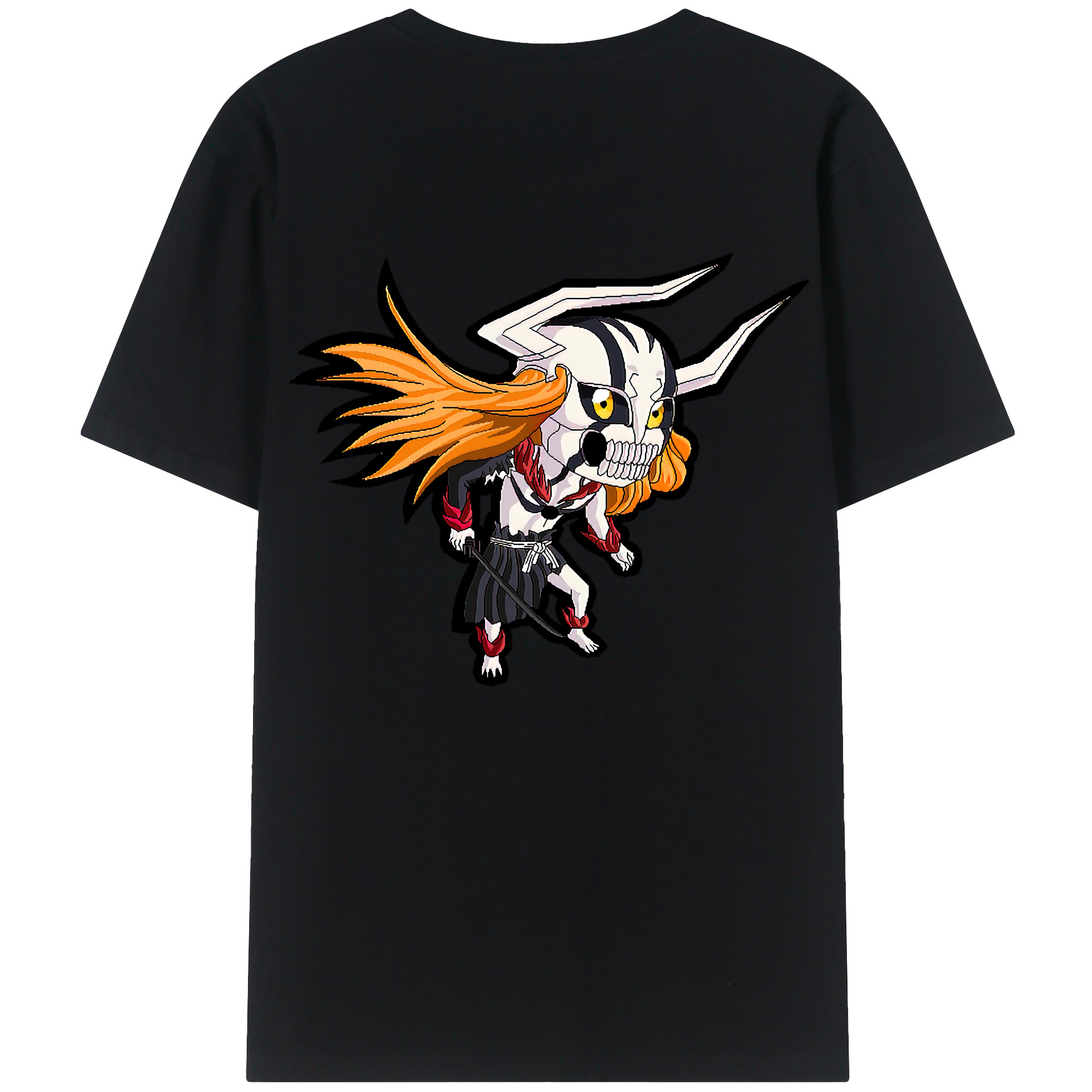 （画像用） ブリーチ 黒崎一護（くろさき いちご）BLEACH Kurosaki Ichigo レディース半袖Tシャツ(バックプリント)
