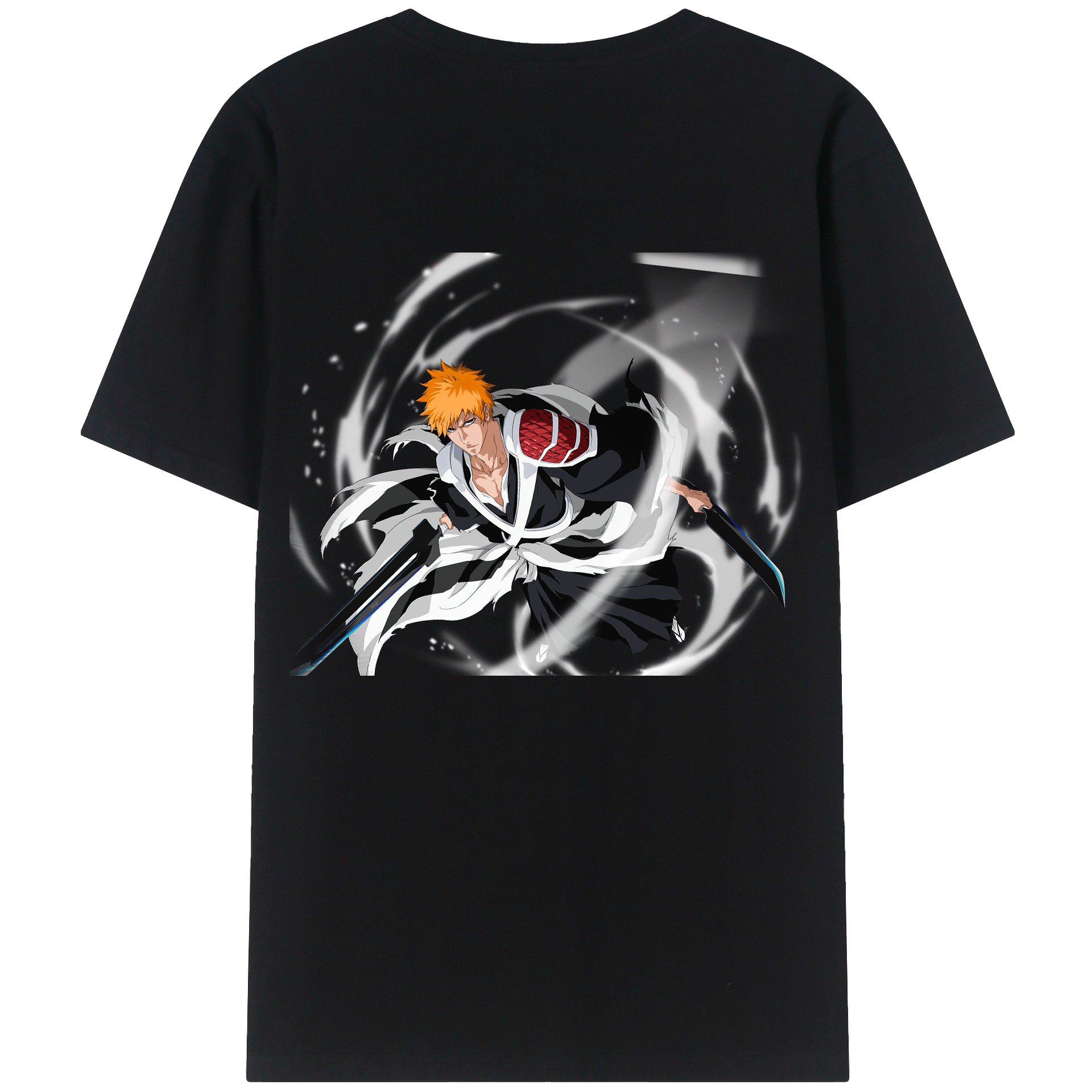 （画像用） ブリーチ 黒崎一護（くろさき いちご）BLEACH Kurosaki Ichigo レディース半袖Tシャツ(バックプリント)