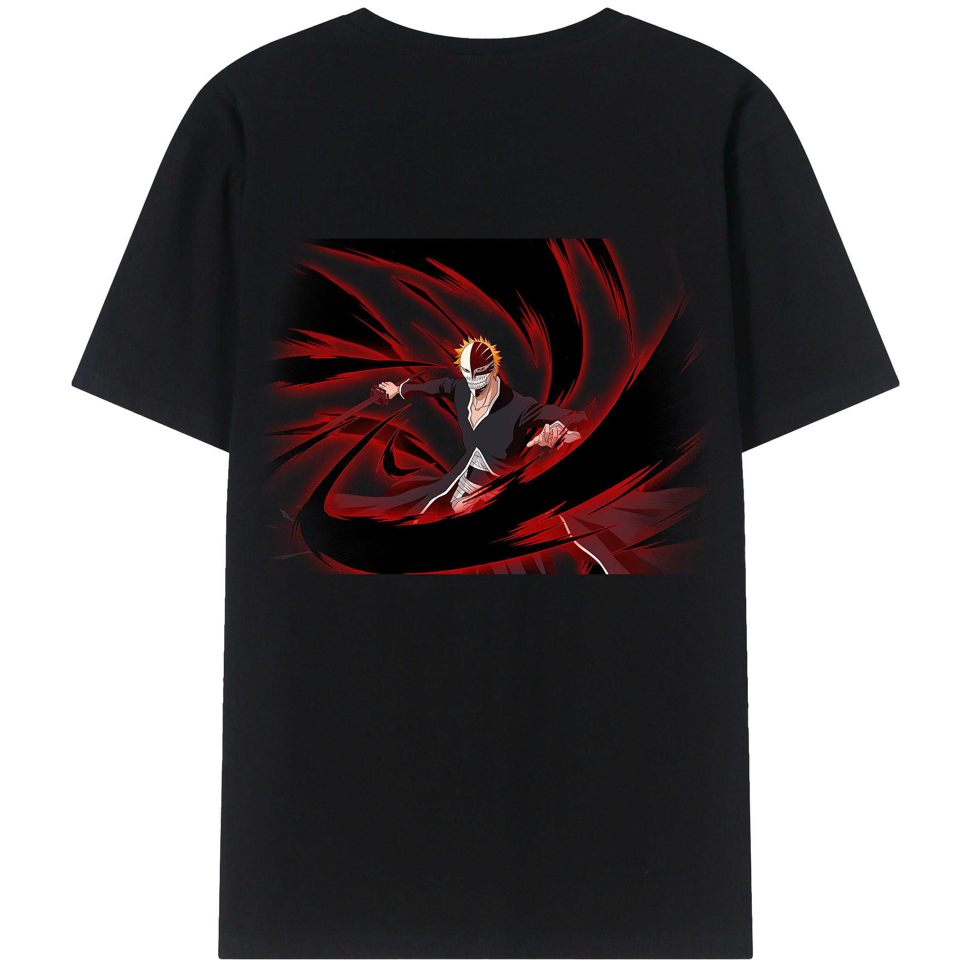 （画像用） ブリーチ 黒崎一護（くろさき いちご）BLEACH Kurosaki Ichigo レディース半袖Tシャツ(バックプリント)
