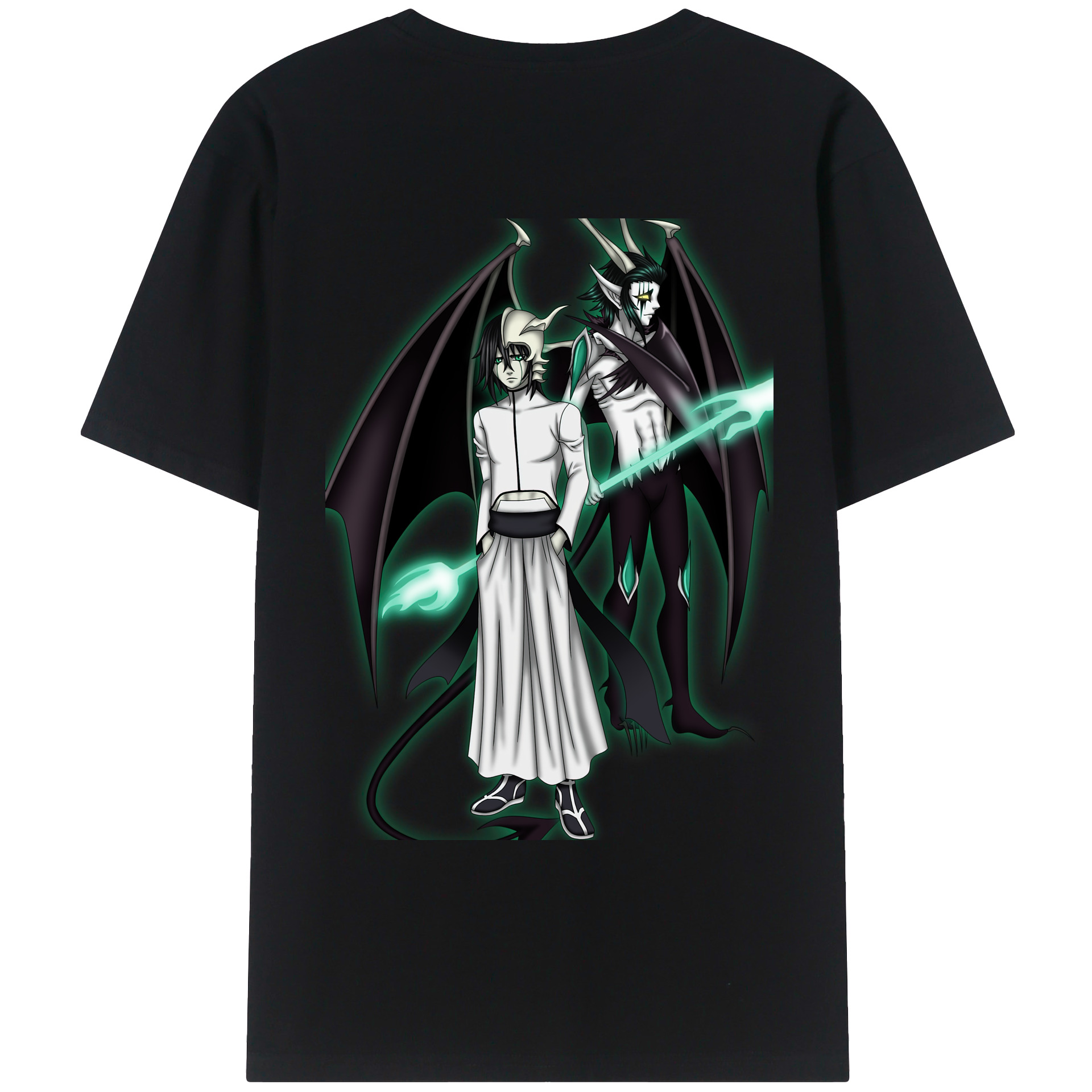 （画像用） ブリーチ ウルキオラ·シファー BLEACH Ulquiorra cifer レディース半袖Tシャツ(バックプリント)