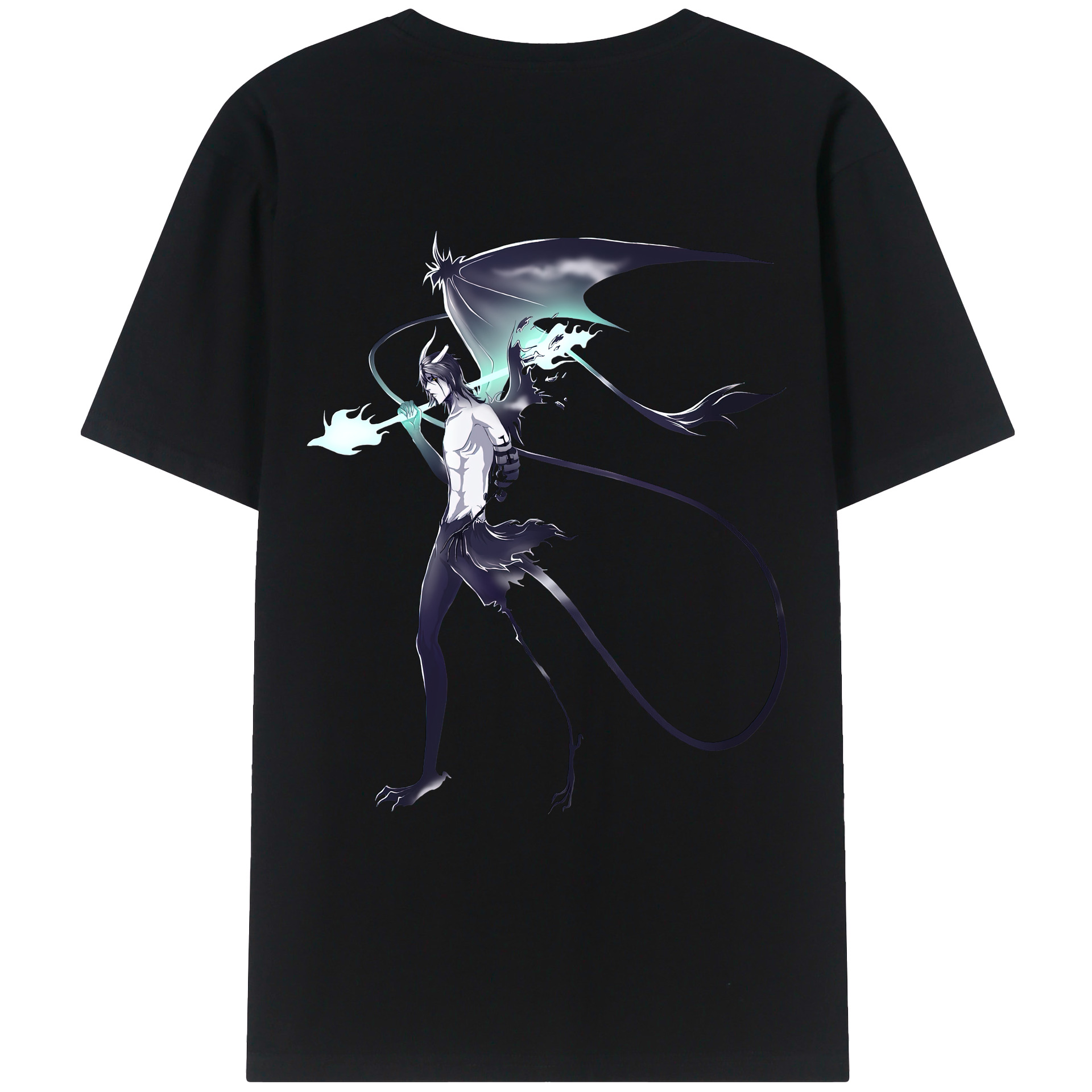 （画像用） ブリーチ ウルキオラ·シファー BLEACH Ulquiorra cifer レディース半袖Tシャツ(バックプリント)