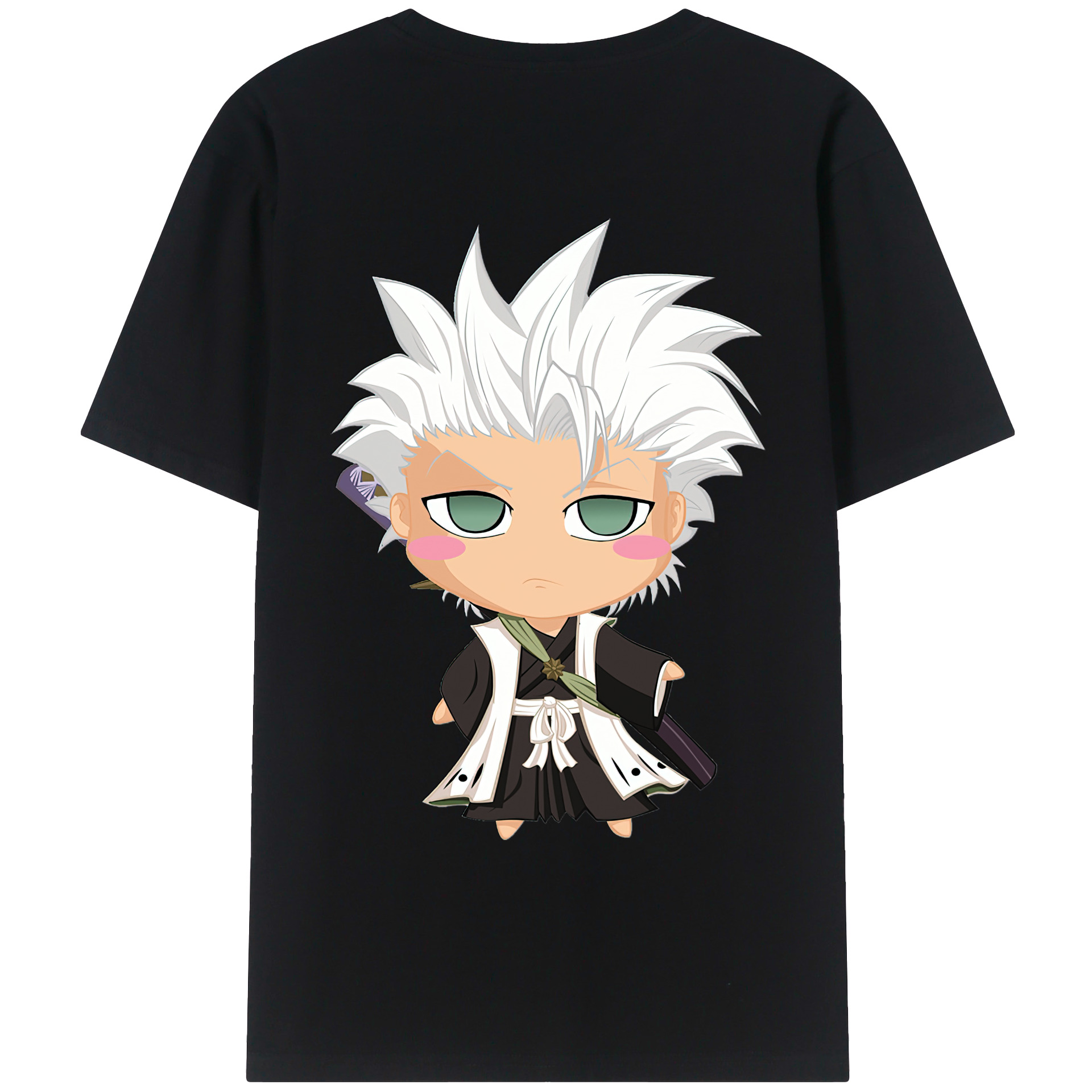 （画像用） ブリーチ 日番谷冬獅郎（ひつがや とうしろう） BLEACH Hitsugaya Toushirou レディース半袖Tシャツ(バックプリント)