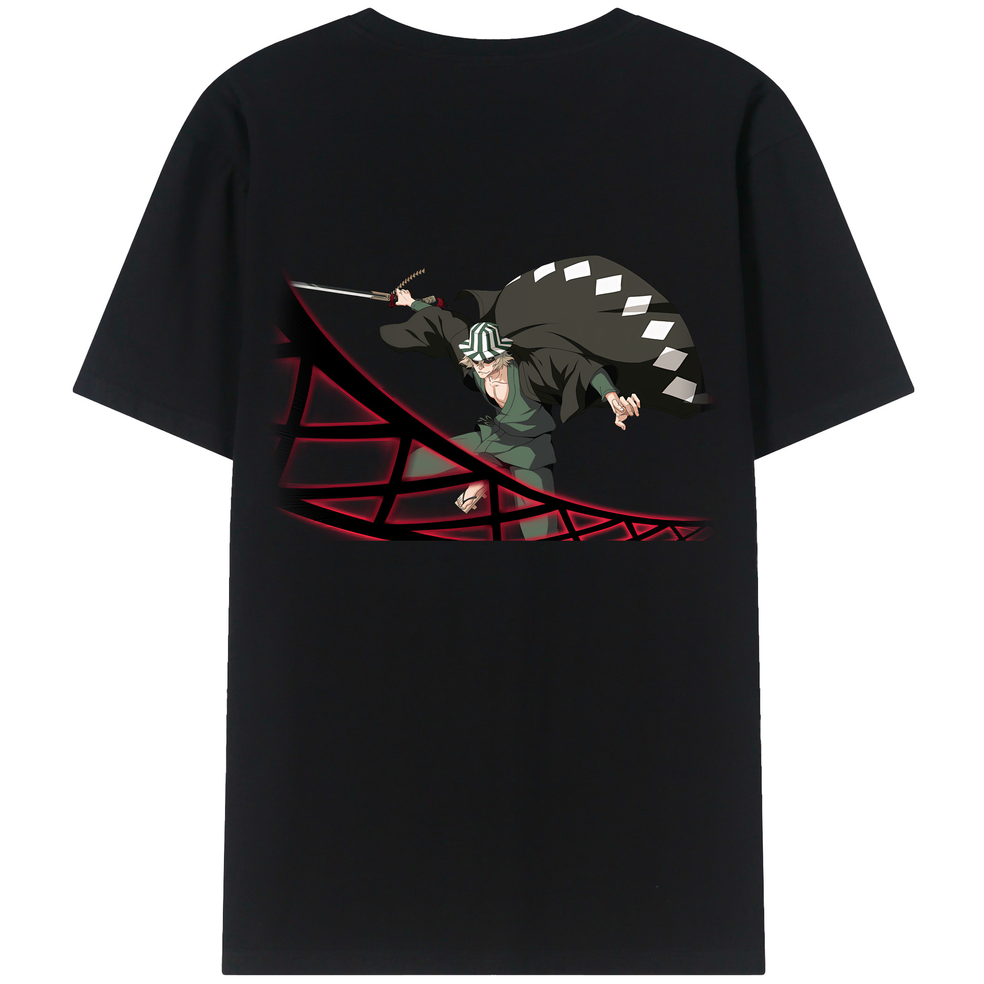 （画像用） "ブリーチ 浦原 喜助（うらはら きすけ） BLEACH Urahara Kisuke " レディース半袖Tシャツ(バックプリント)