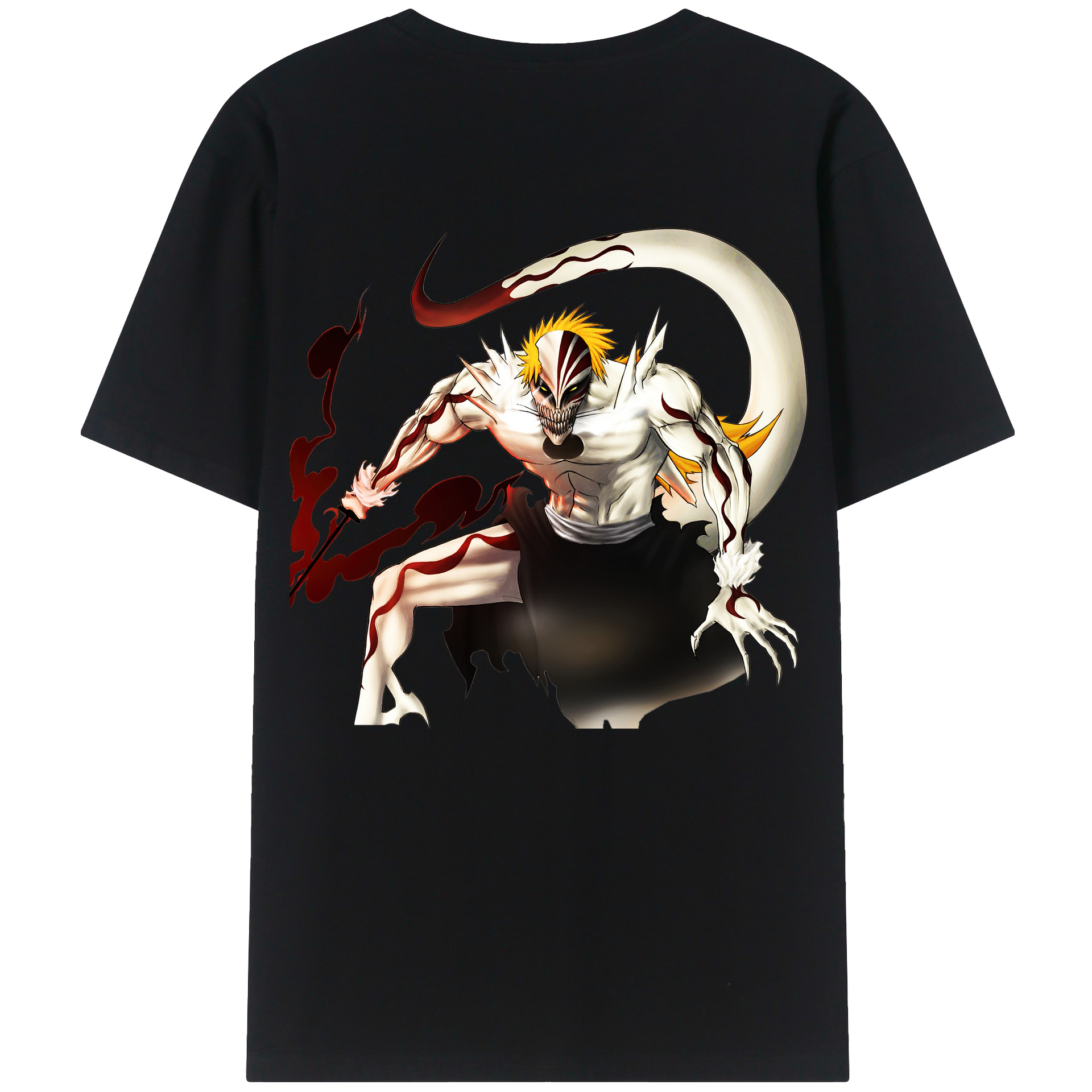 （画像用） ブリーチ 黒崎一護（くろさき いちご）BLEACH Kurosaki Ichigo レディース半袖Tシャツ(バックプリント)