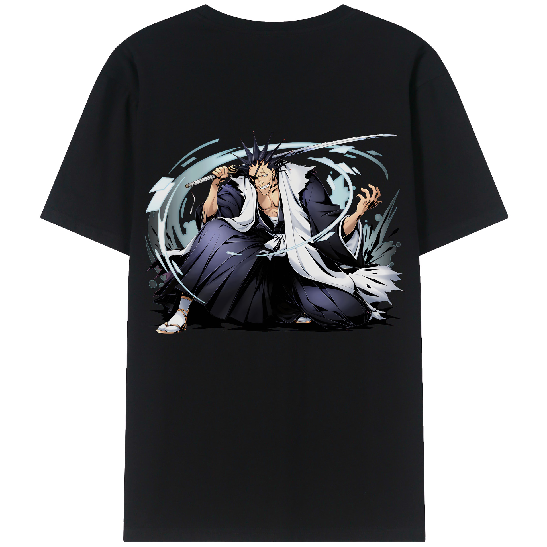 （画像用） ブリーチ ざらき けんぱち BLEACH Zaraki Kenpachi レディース半袖Tシャツ(バックプリント)
