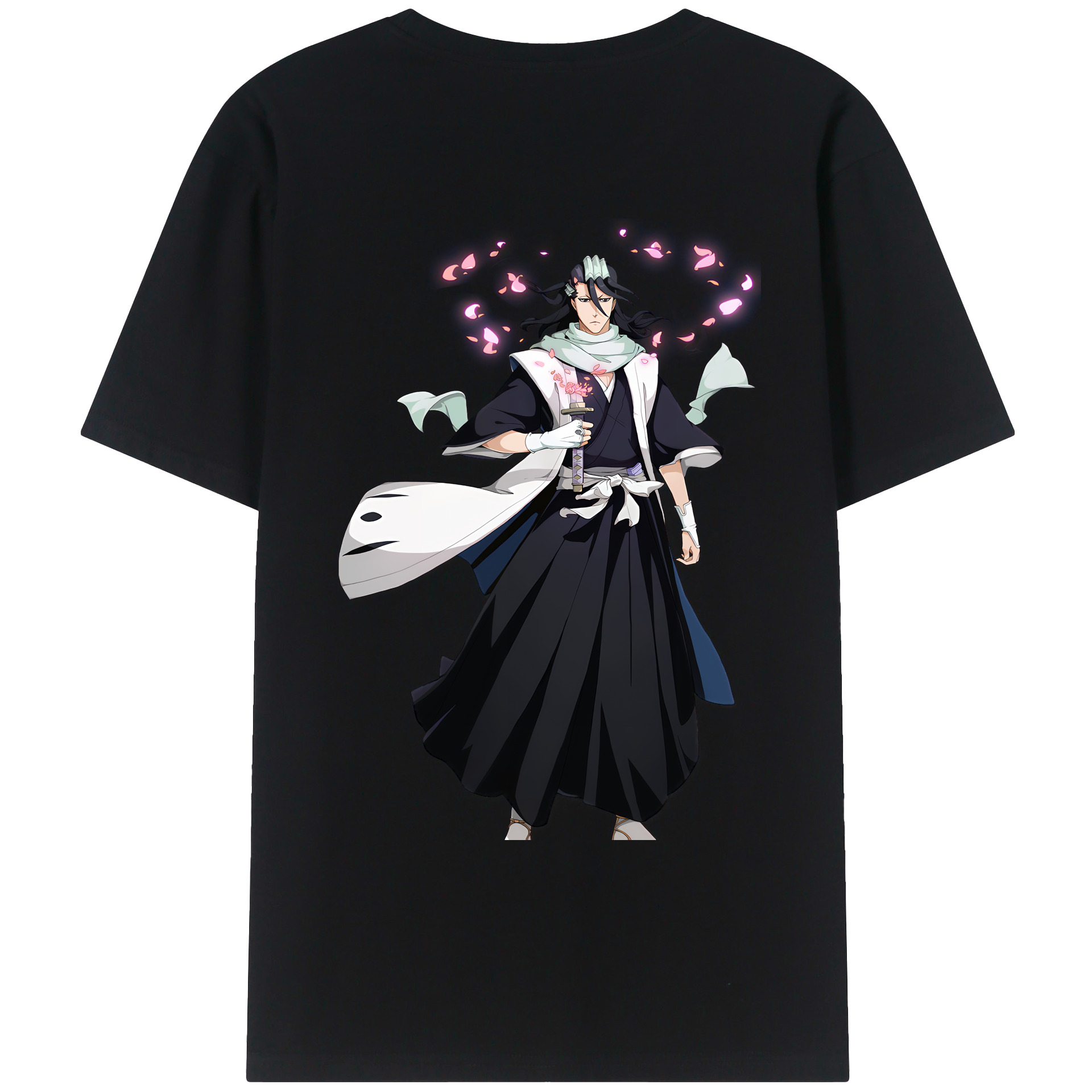 （画像用） ブリーチ くちき びゃくや BLEACH Kuchiki Byakuya レディース半袖Tシャツ(バックプリント)