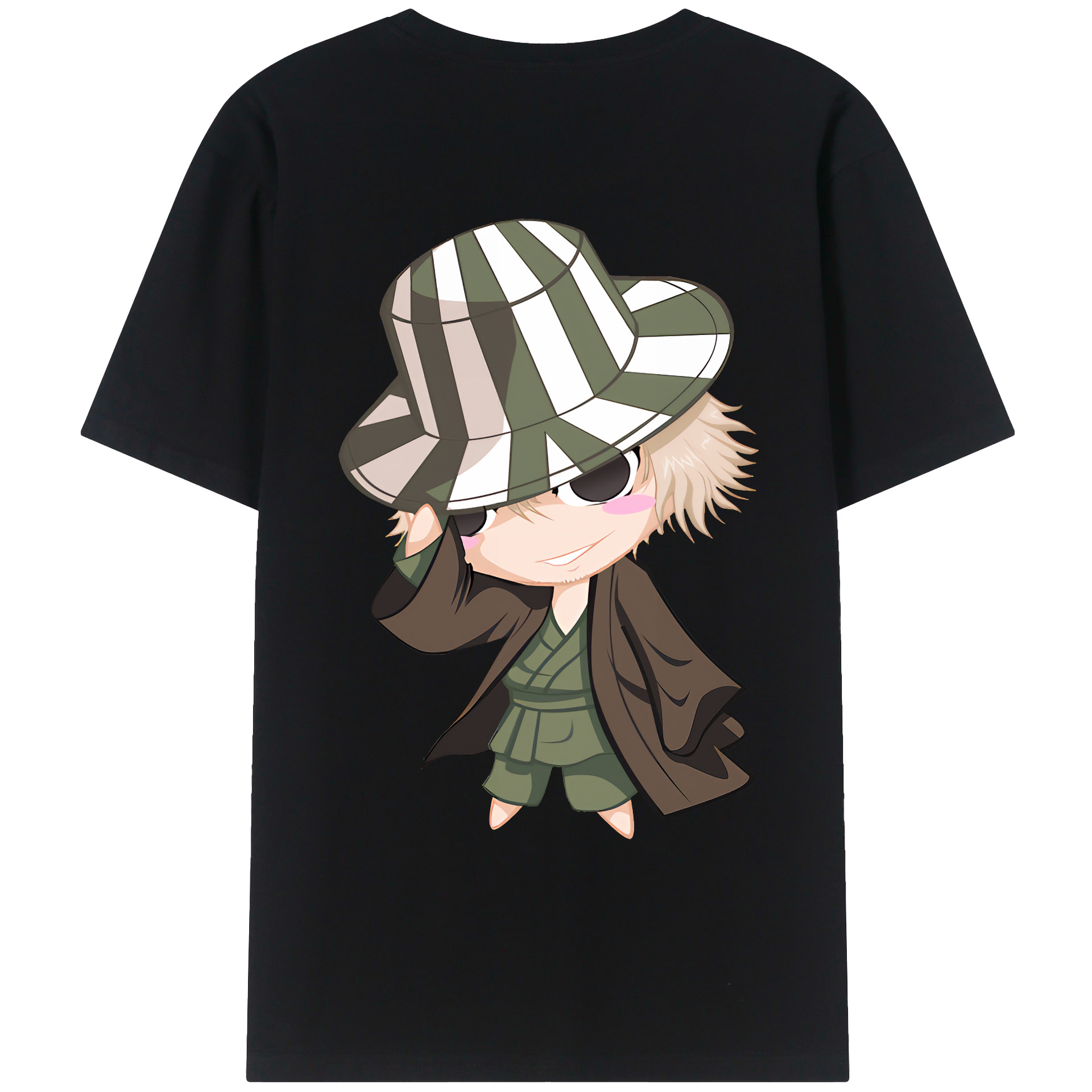 （画像用） "ブリーチ 浦原 喜助（うらはら きすけ） BLEACH Urahara Kisuke " レディース半袖Tシャツ(バックプリント)