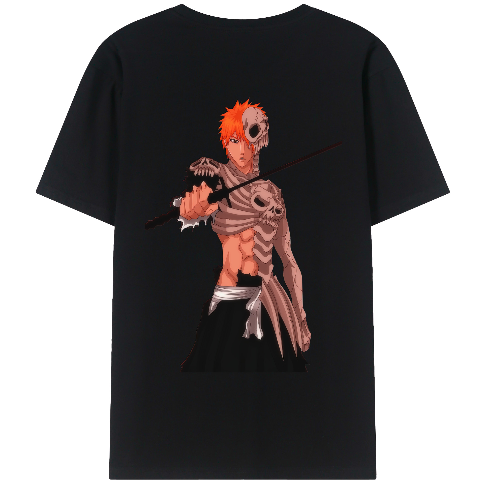 （画像用） ブリーチ 黒崎一護（くろさき いちご）BLEACH Kurosaki Ichigo レディース半袖Tシャツ(バックプリント)