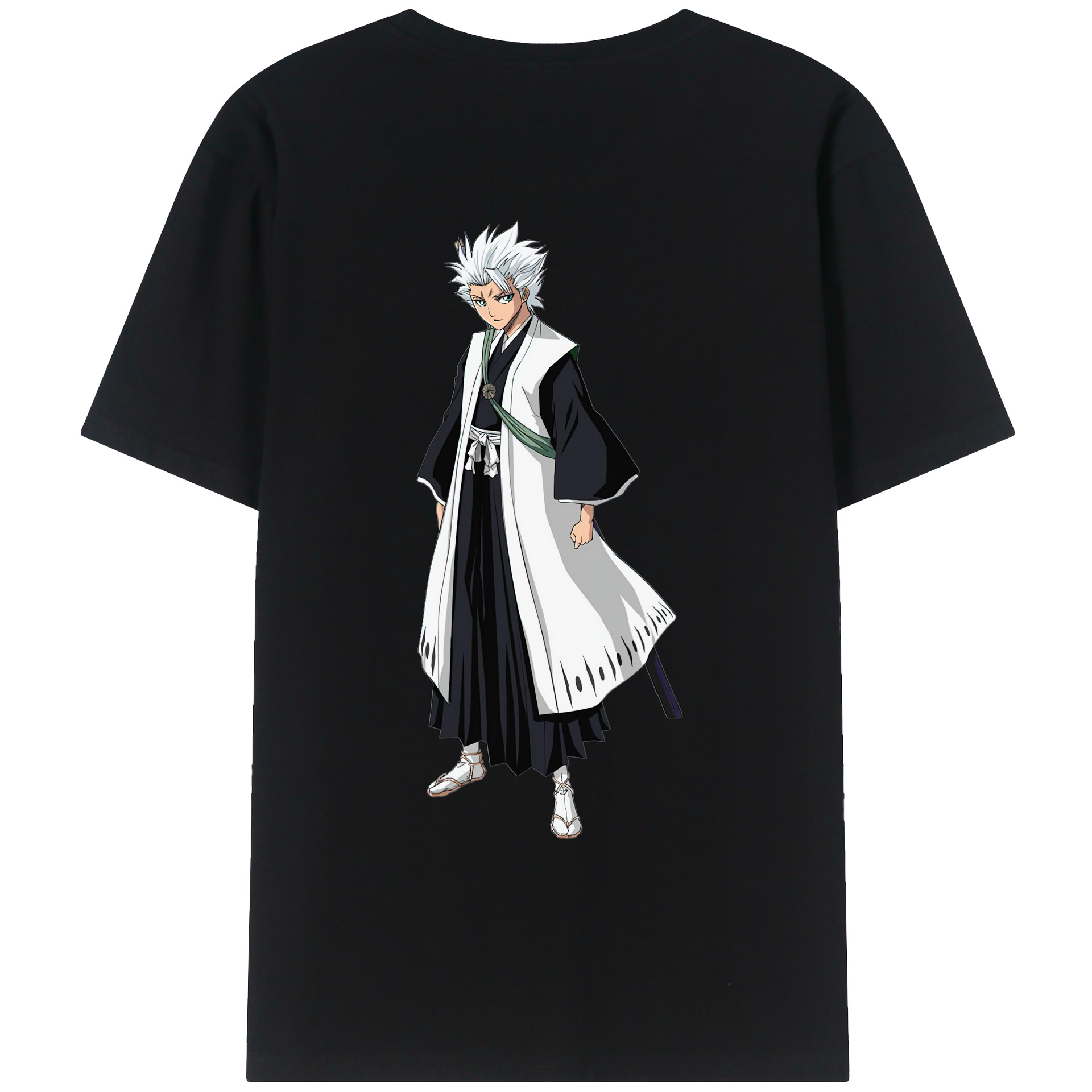 （画像用） ブリーチ 日番谷冬獅郎（ひつがや とうしろう） BLEACH Hitsugaya Toushirou レディース半袖Tシャツ(バックプリント)