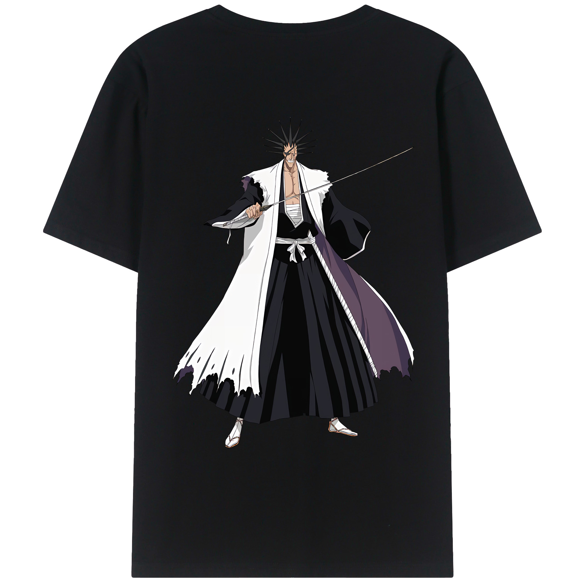 （画像用） ブリーチ ざらき けんぱち BLEACH Zaraki Kenpachi レディース半袖Tシャツ(バックプリント)