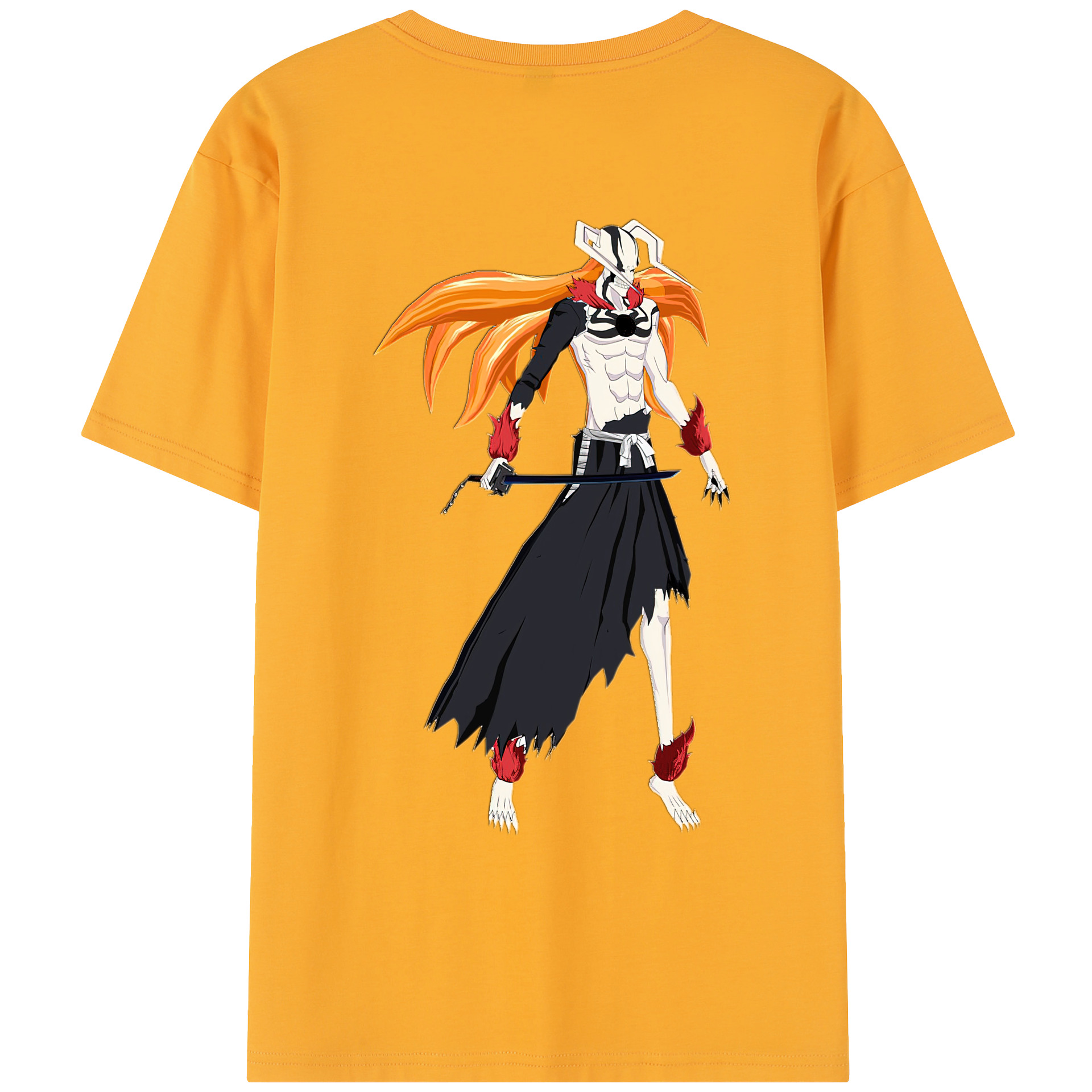 （画像用） ブリーチ 黒崎一護（くろさき いちご）BLEACH Kurosaki Ichigo レディース半袖Tシャツ(バックプリント)