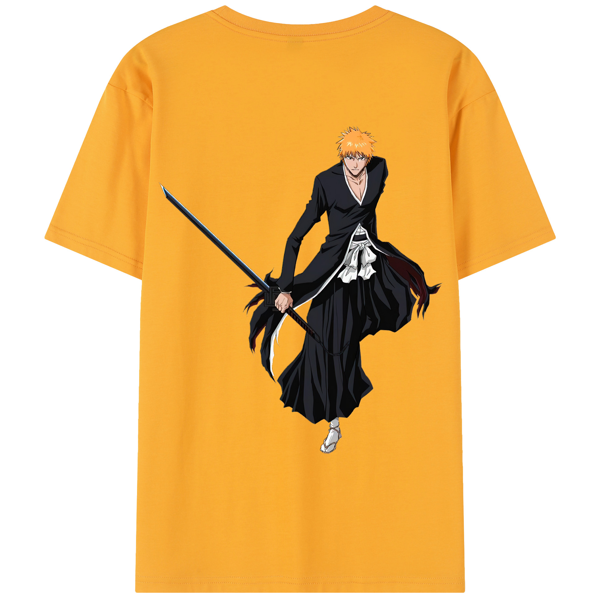（画像用） ブリーチ 黒崎一護（くろさき いちご）BLEACH Kurosaki Ichigo レディース半袖Tシャツ(バックプリント)
