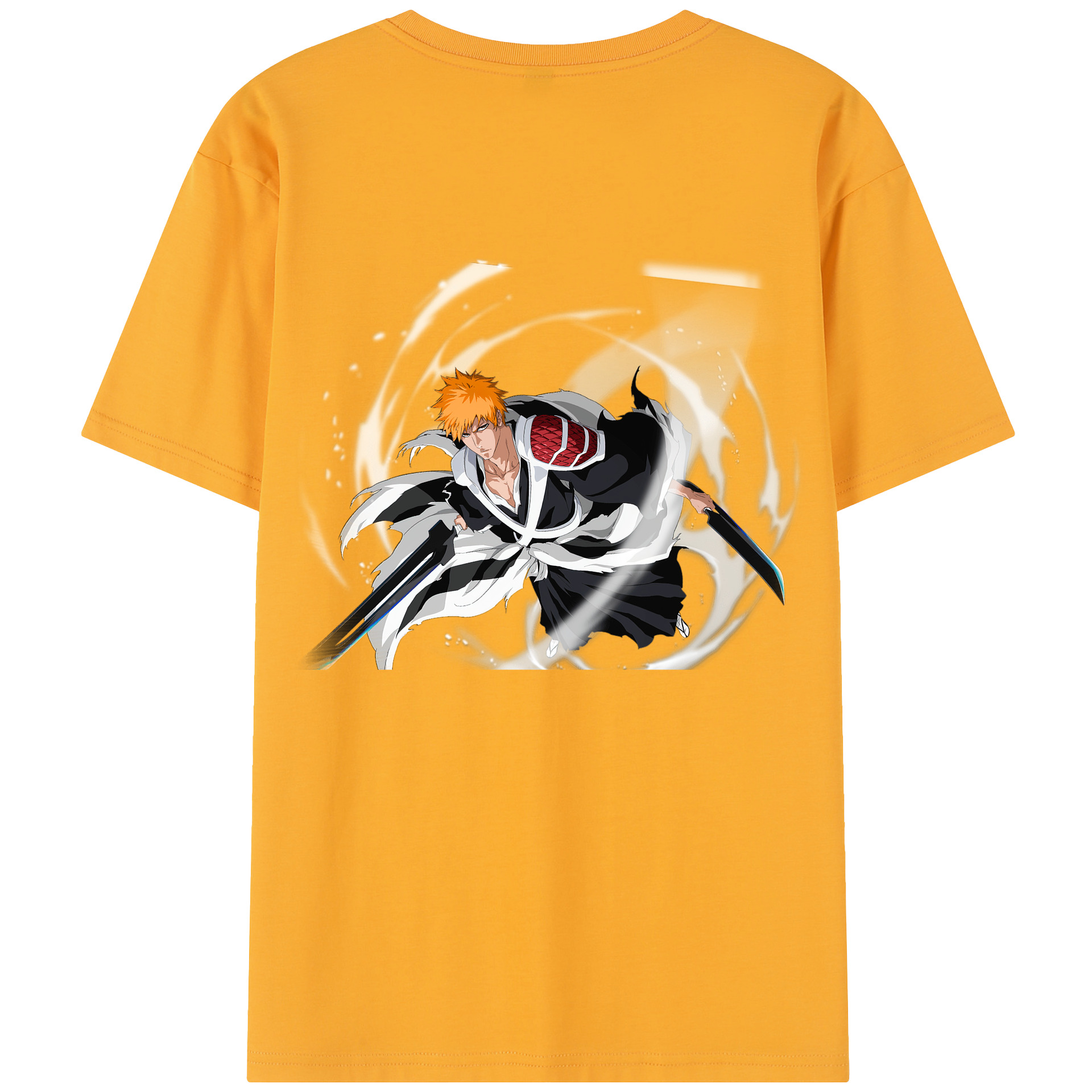 （画像用） ブリーチ 黒崎一護（くろさき いちご）BLEACH Kurosaki Ichigo レディース半袖Tシャツ(バックプリント)