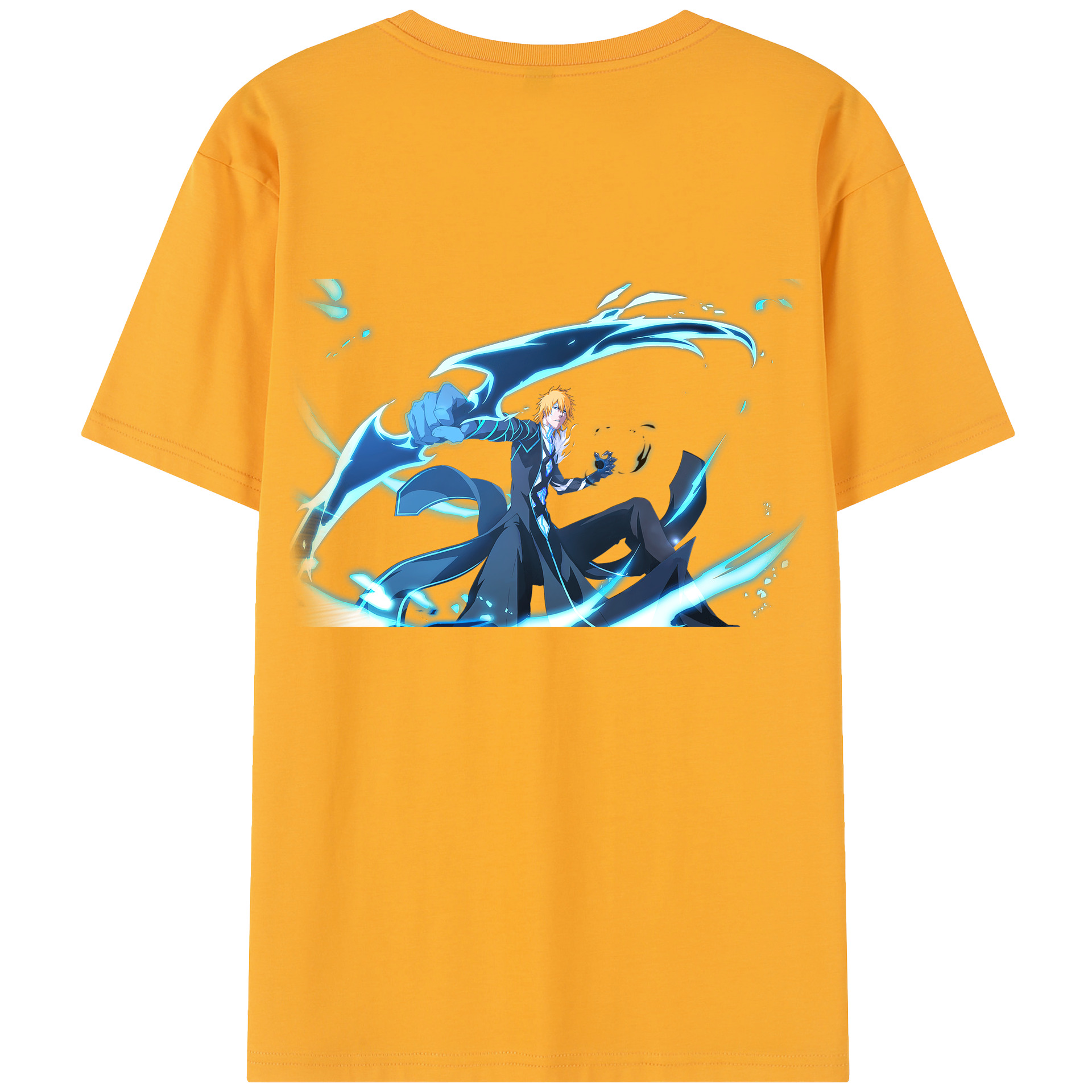 （画像用） ブリーチ 黒崎一護（くろさき いちご）BLEACH Kurosaki Ichigo レディース半袖Tシャツ(バックプリント)