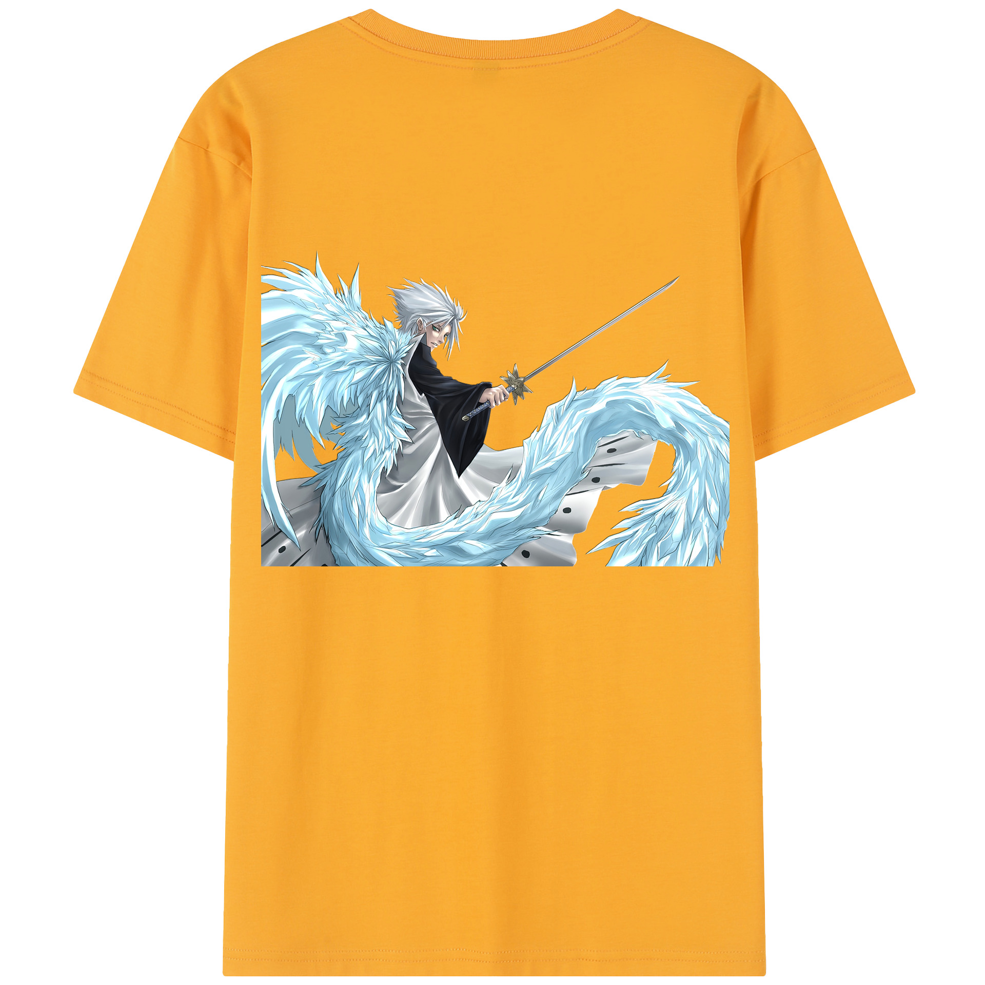 （画像用） ブリーチ 日番谷冬獅郎（ひつがや とうしろう） BLEACH Hitsugaya Toushirou レディース半袖Tシャツ(バックプリント)