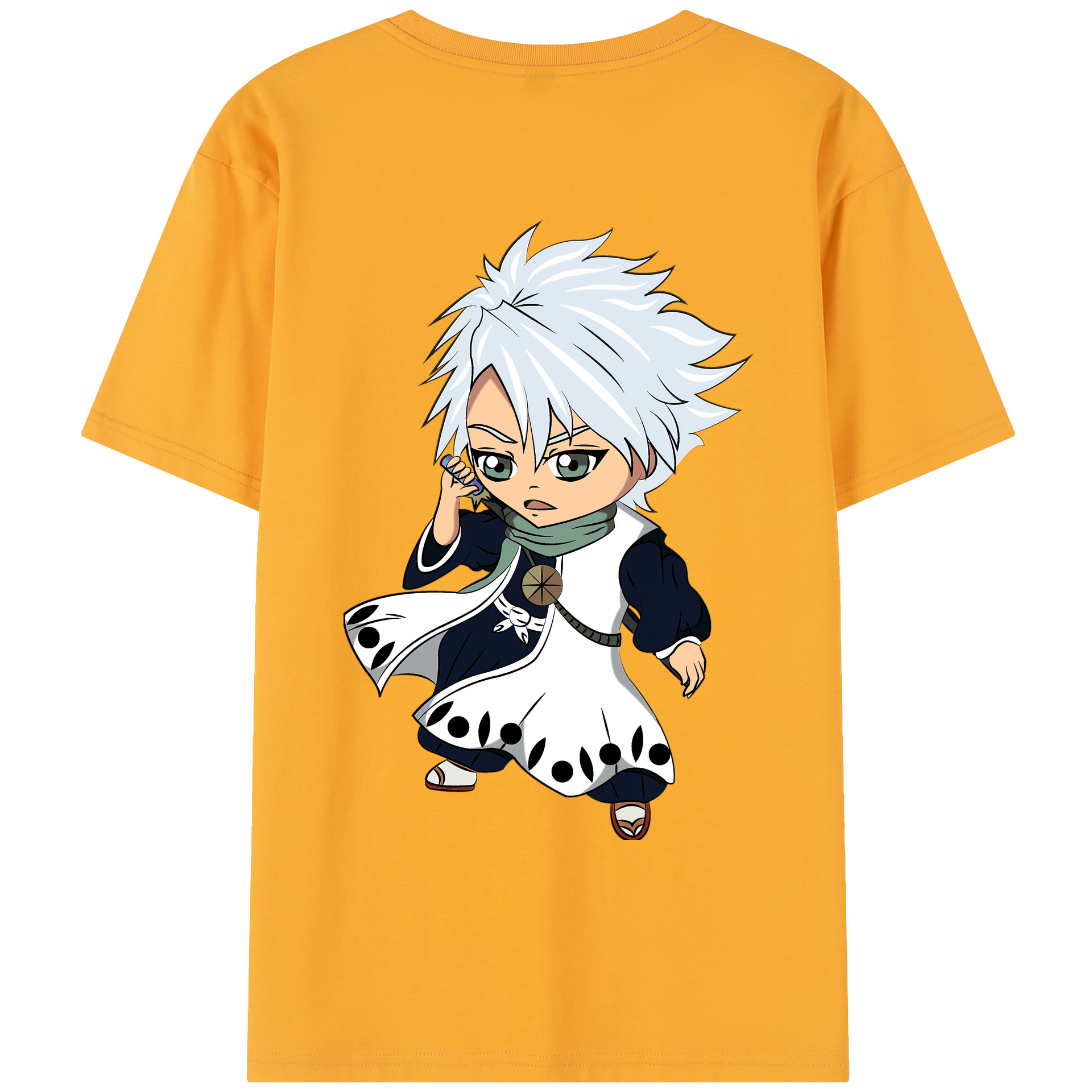 （画像用） ブリーチ 日番谷冬獅郎（ひつがや とうしろう） BLEACH Hitsugaya Toushirou レディース半袖Tシャツ(バックプリント)