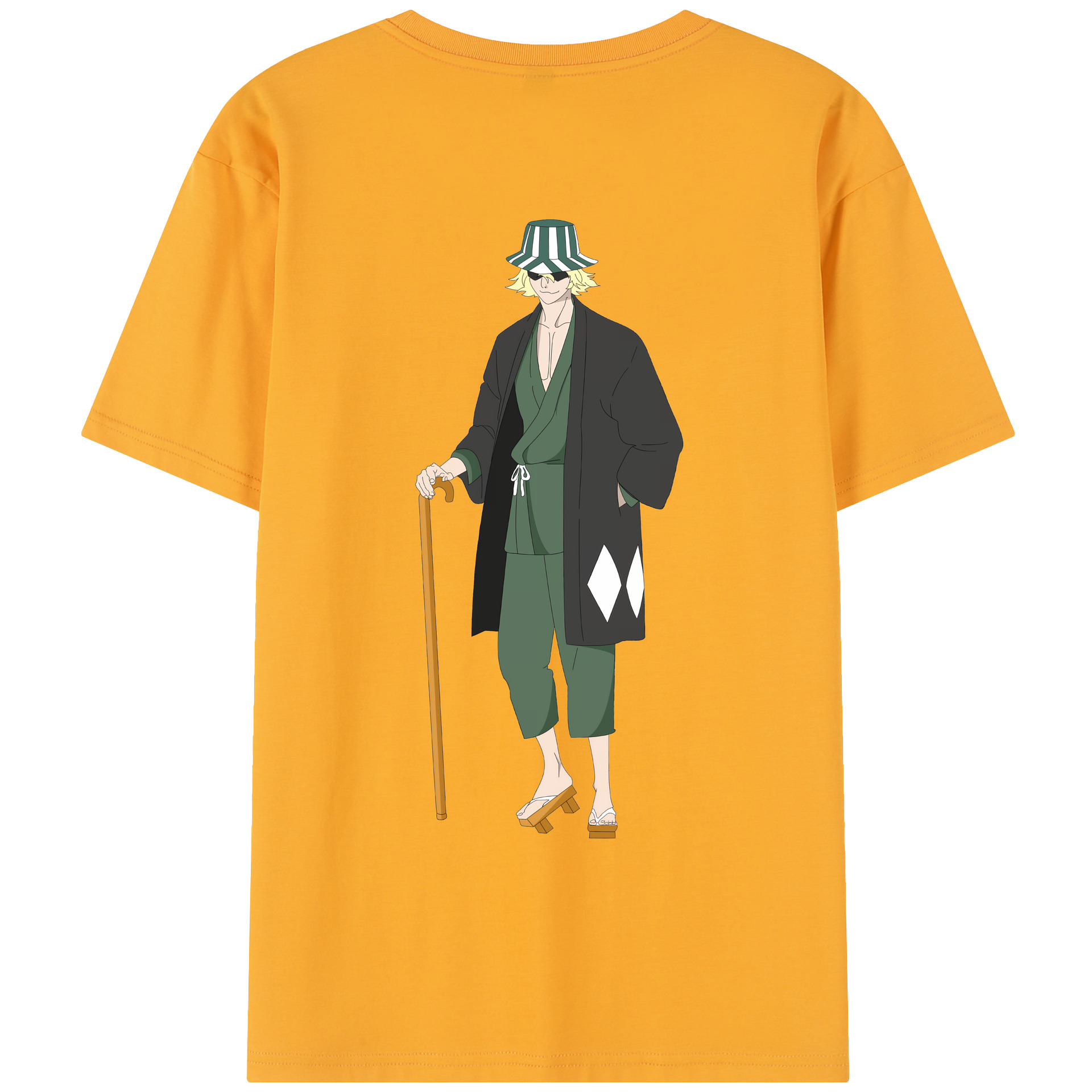 （画像用） "ブリーチ 浦原 喜助（うらはら きすけ） BLEACH Urahara Kisuke " レディース半袖Tシャツ(バックプリント)