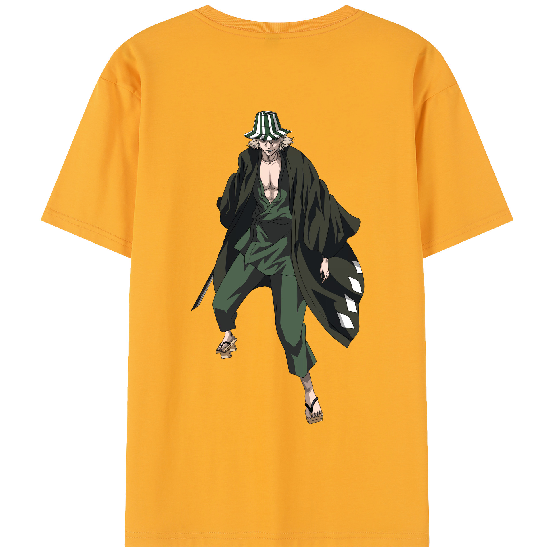 （画像用） "ブリーチ 浦原 喜助（うらはら きすけ） BLEACH Urahara Kisuke " レディース半袖Tシャツ(バックプリント)