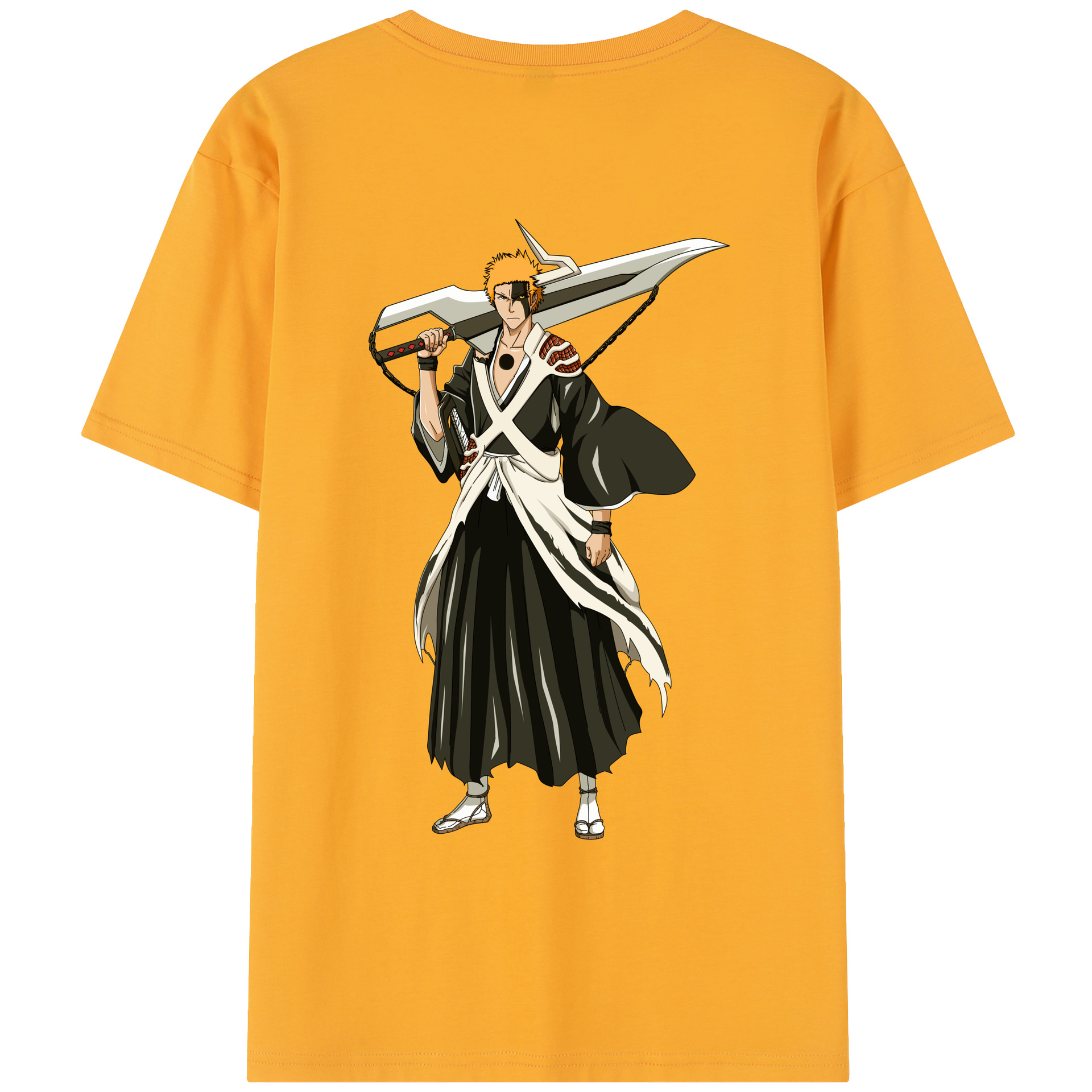 （画像用） ブリーチ 黒崎一護（くろさき いちご）BLEACH Kurosaki Ichigo レディース半袖Tシャツ(バックプリント)