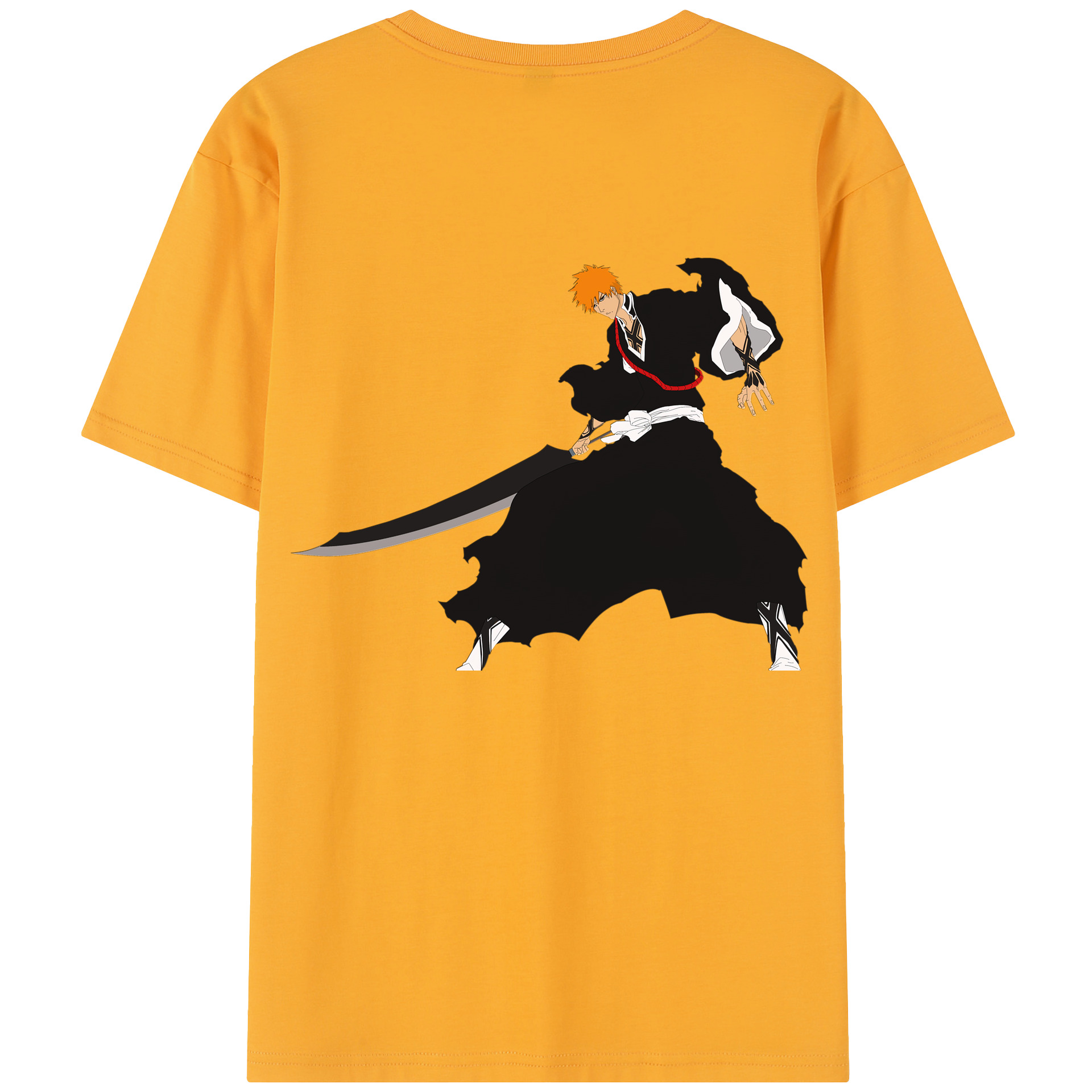 （画像用） ブリーチ 黒崎一護（くろさき いちご）BLEACH Kurosaki Ichigo レディース半袖Tシャツ(バックプリント)