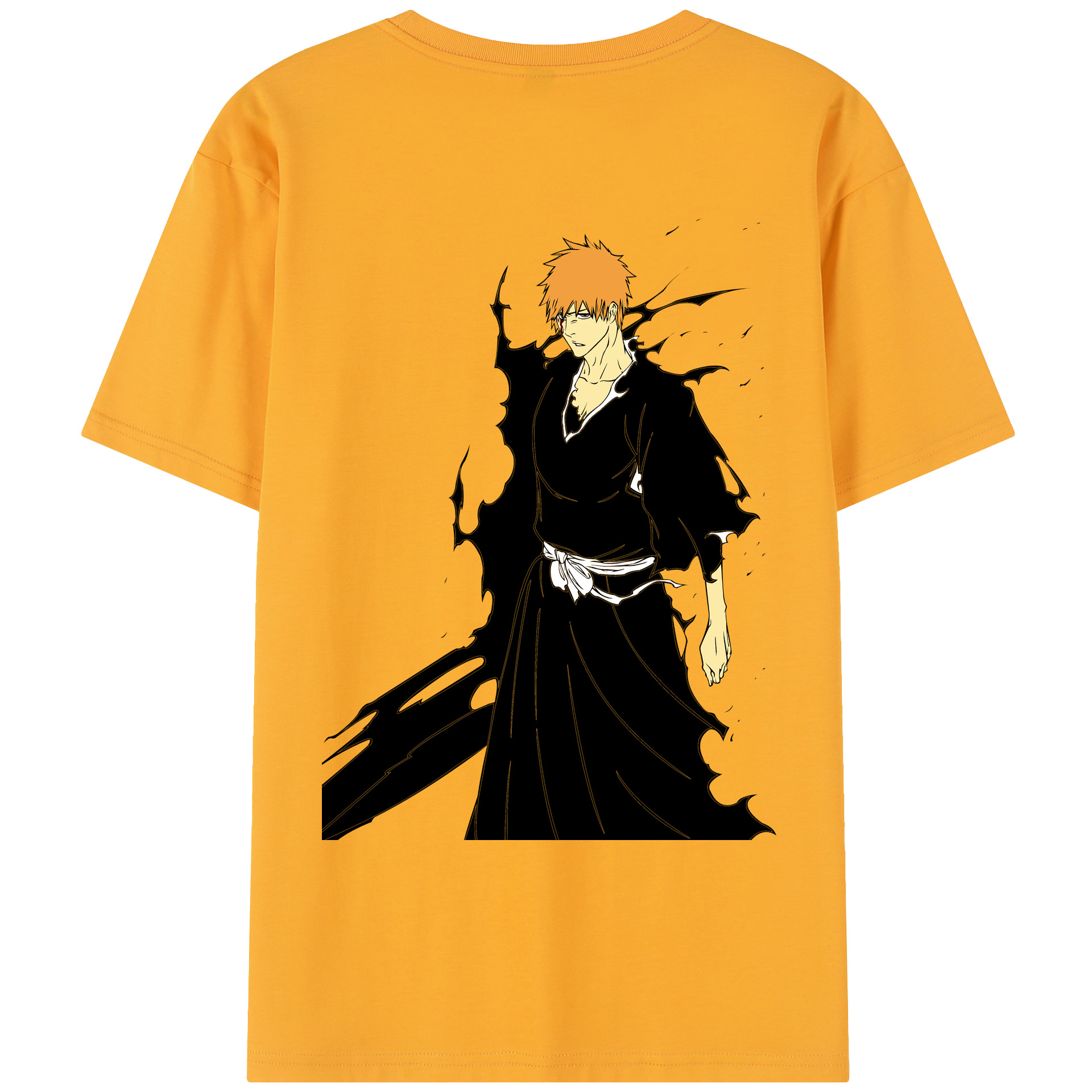 （画像用） ブリーチ 黒崎一護（くろさき いちご）BLEACH Kurosaki Ichigo レディース半袖Tシャツ(バックプリント)