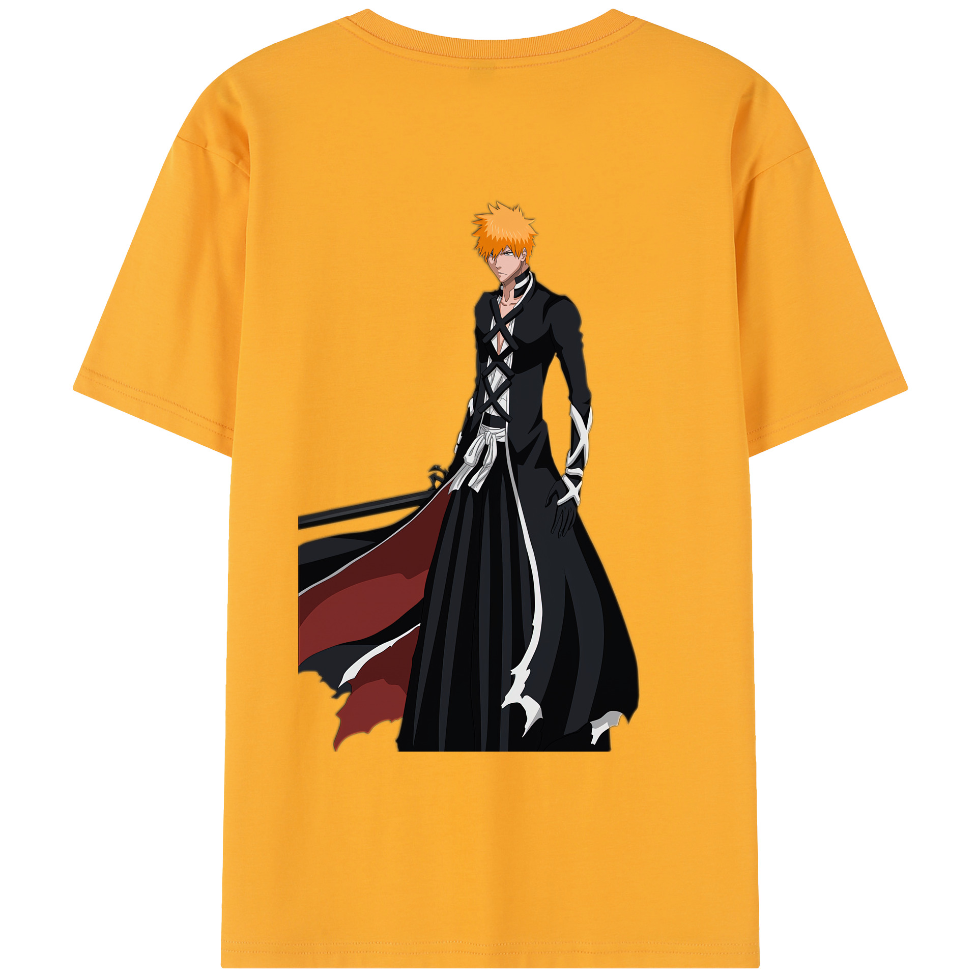 （画像用） ブリーチ 黒崎一護（くろさき いちご）BLEACH Kurosaki Ichigo レディース半袖Tシャツ(バックプリント)