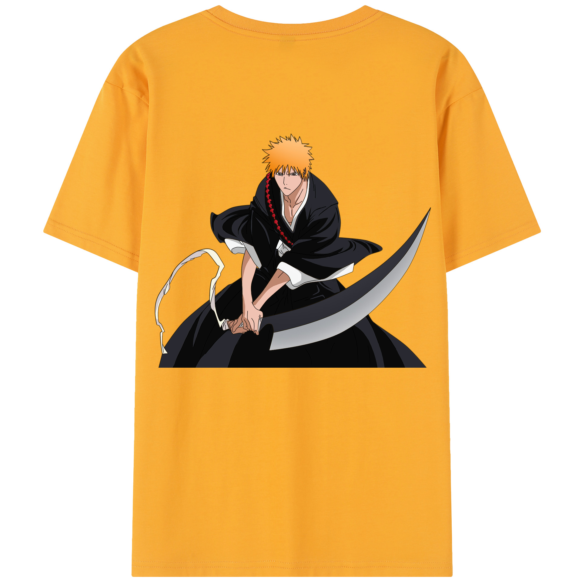 （画像用） ブリーチ 黒崎一護（くろさき いちご）BLEACH Kurosaki Ichigo レディース半袖Tシャツ(バックプリント)