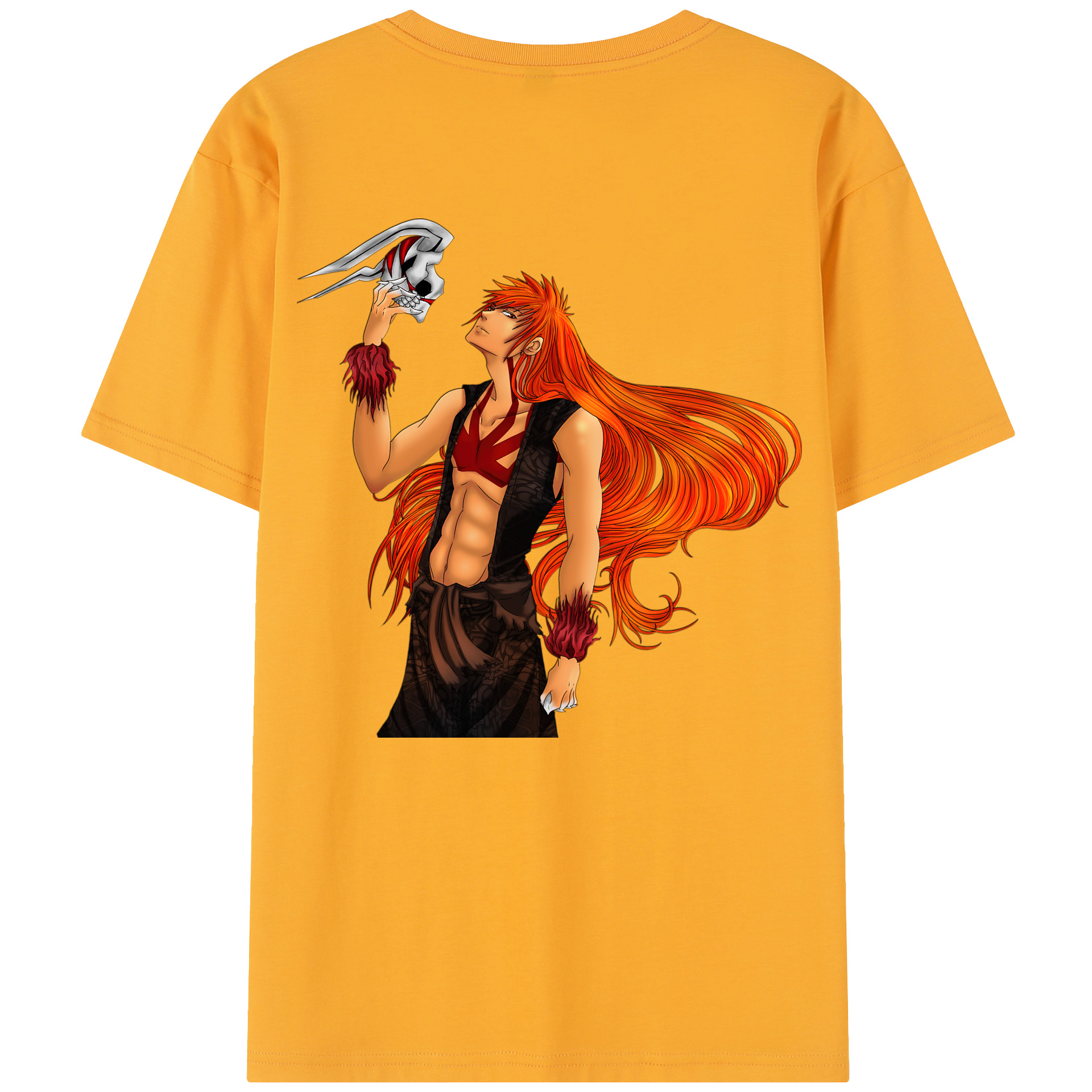 （画像用） ブリーチ 黒崎一護（くろさき いちご）BLEACH Kurosaki Ichigo レディース半袖Tシャツ(バックプリント)