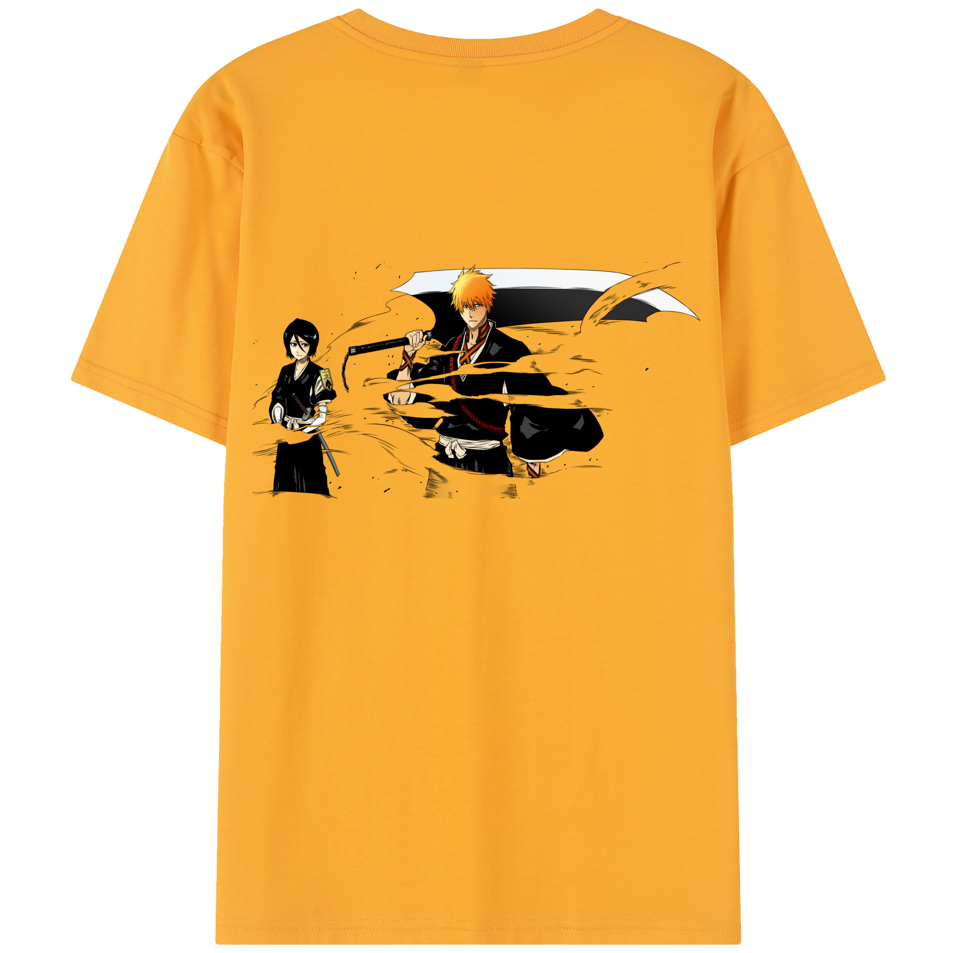 （画像用） ブリーチ 黒崎一護（くろさき いちご）BLEACH Kurosaki Ichigo レディース半袖Tシャツ(バックプリント)