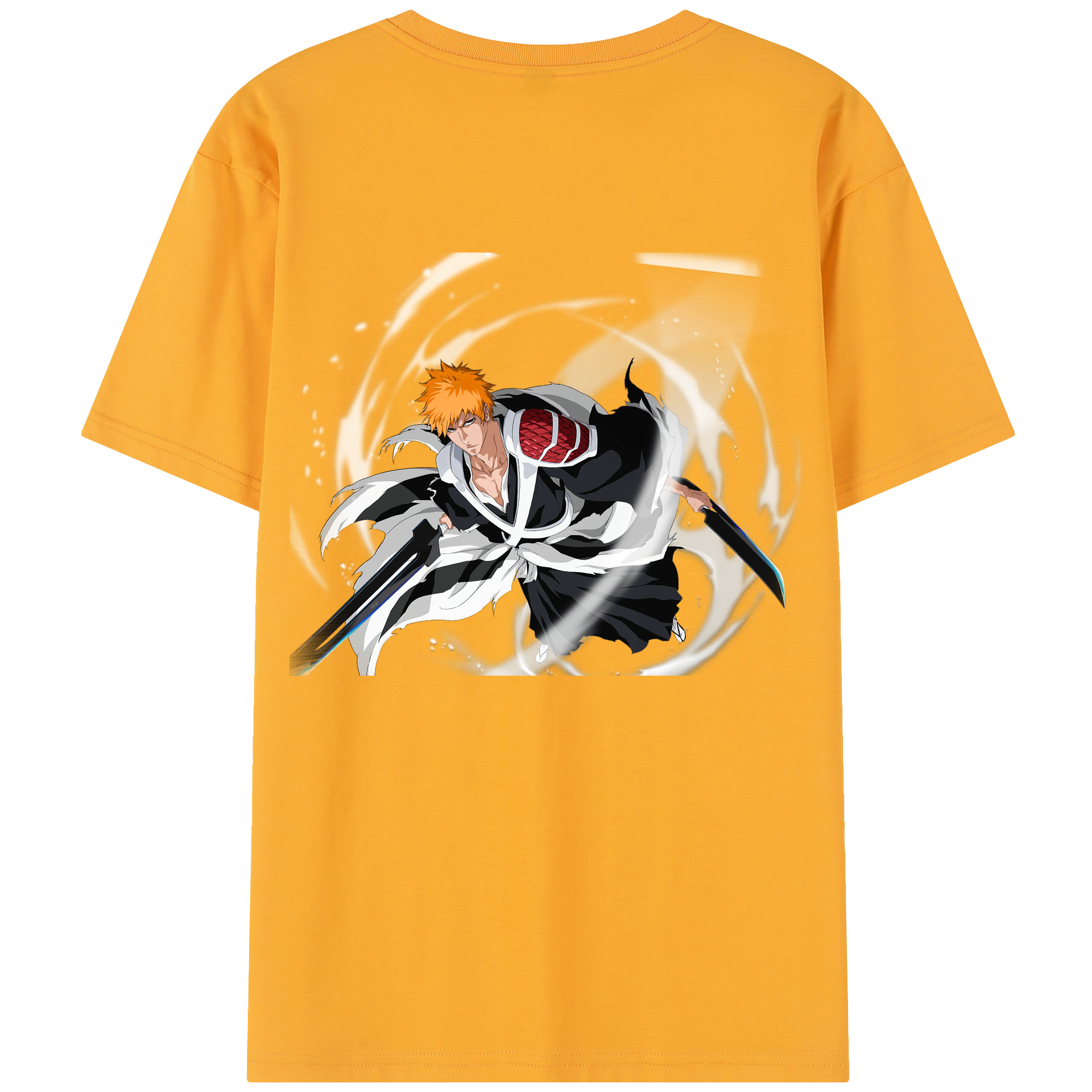 （画像用） ブリーチ 黒崎一護（くろさき いちご）BLEACH Kurosaki Ichigo レディース半袖Tシャツ(バックプリント)