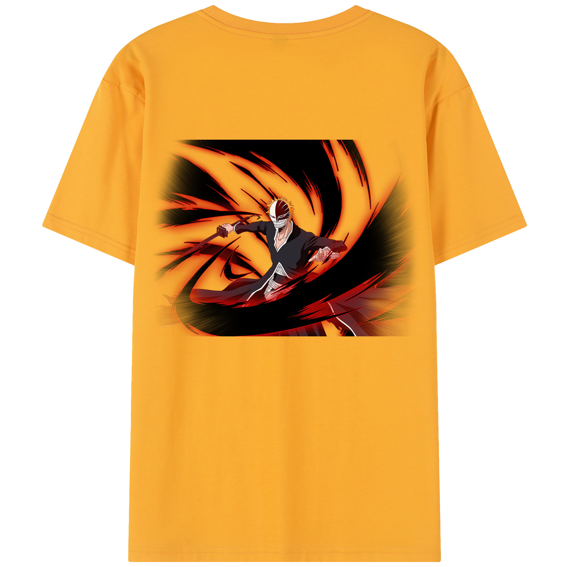 （画像用） ブリーチ 黒崎一護（くろさき いちご）BLEACH Kurosaki Ichigo レディース半袖Tシャツ(バックプリント)