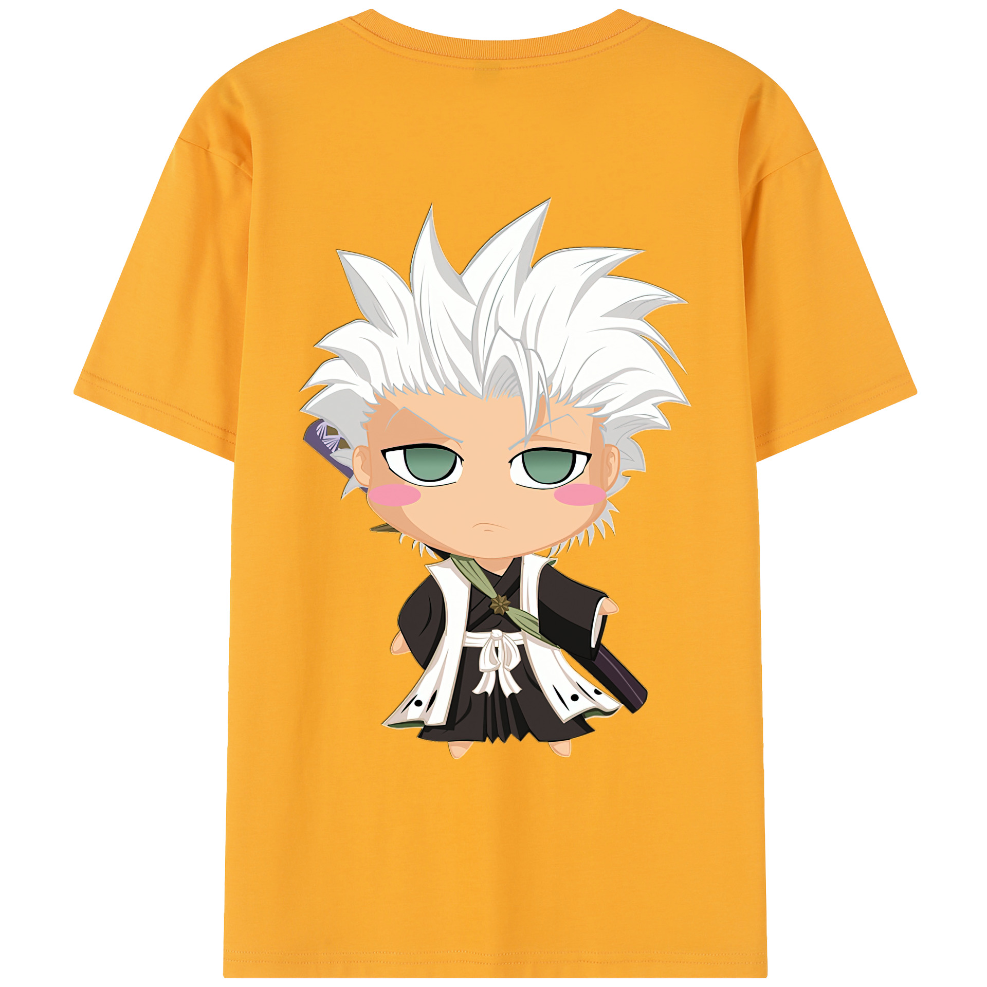 （画像用） ブリーチ 日番谷冬獅郎（ひつがや とうしろう） BLEACH Hitsugaya Toushirou レディース半袖Tシャツ(バックプリント)