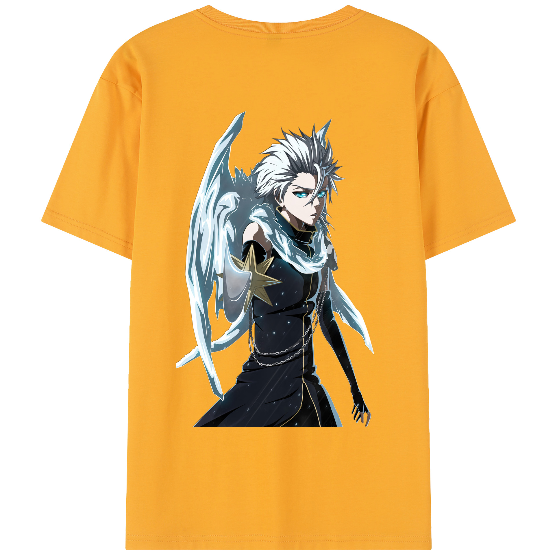 （画像用） ブリーチ 日番谷冬獅郎（ひつがや とうしろう） BLEACH Hitsugaya Toushirou レディース半袖Tシャツ(バックプリント)