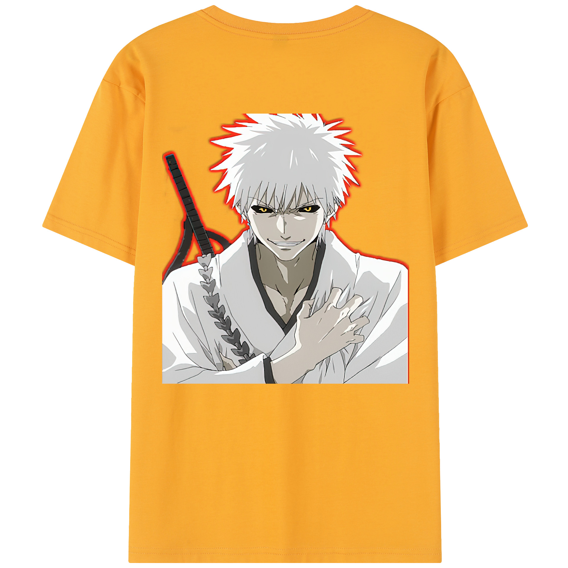 （画像用） ブリーチ 黒崎一護（くろさき いちご）BLEACH Kurosaki Ichigo レディース半袖Tシャツ(バックプリント)