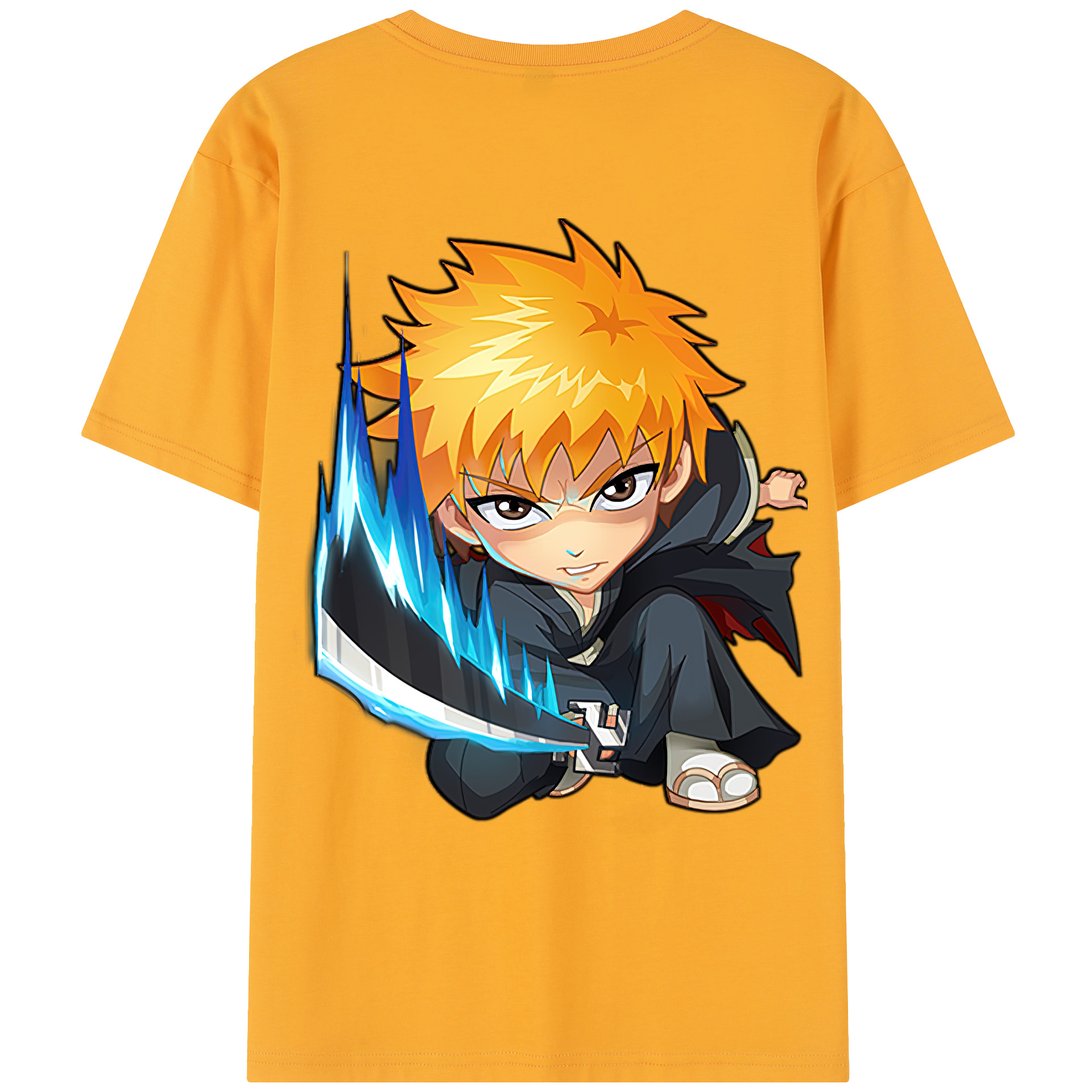 （画像用） ブリーチ 黒崎一護（くろさき いちご）BLEACH Kurosaki Ichigo レディース半袖Tシャツ(バックプリント)